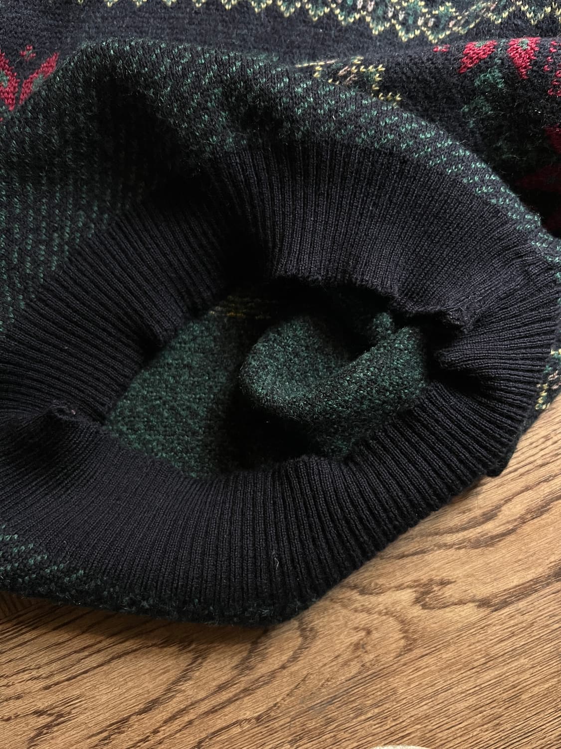 [S]90's 엘엘빈 아일랜드제 노르딕 패턴 울 니트 상품이미지6