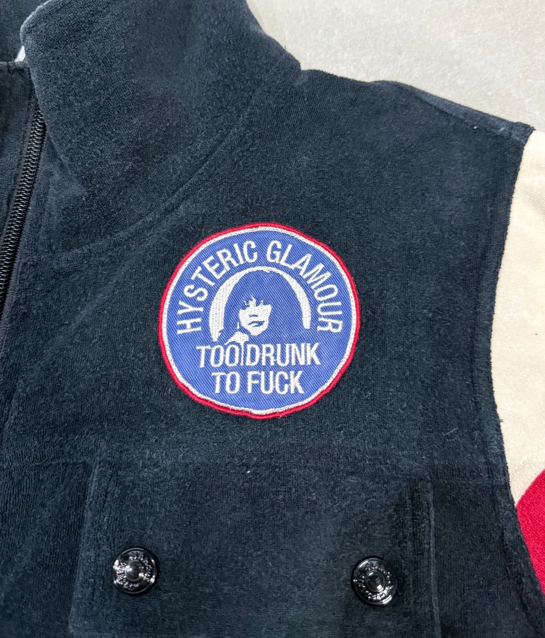 히스테릭 글래머 아카이브 아이코닉 패치 져지 집업 자켓 상품이미지2