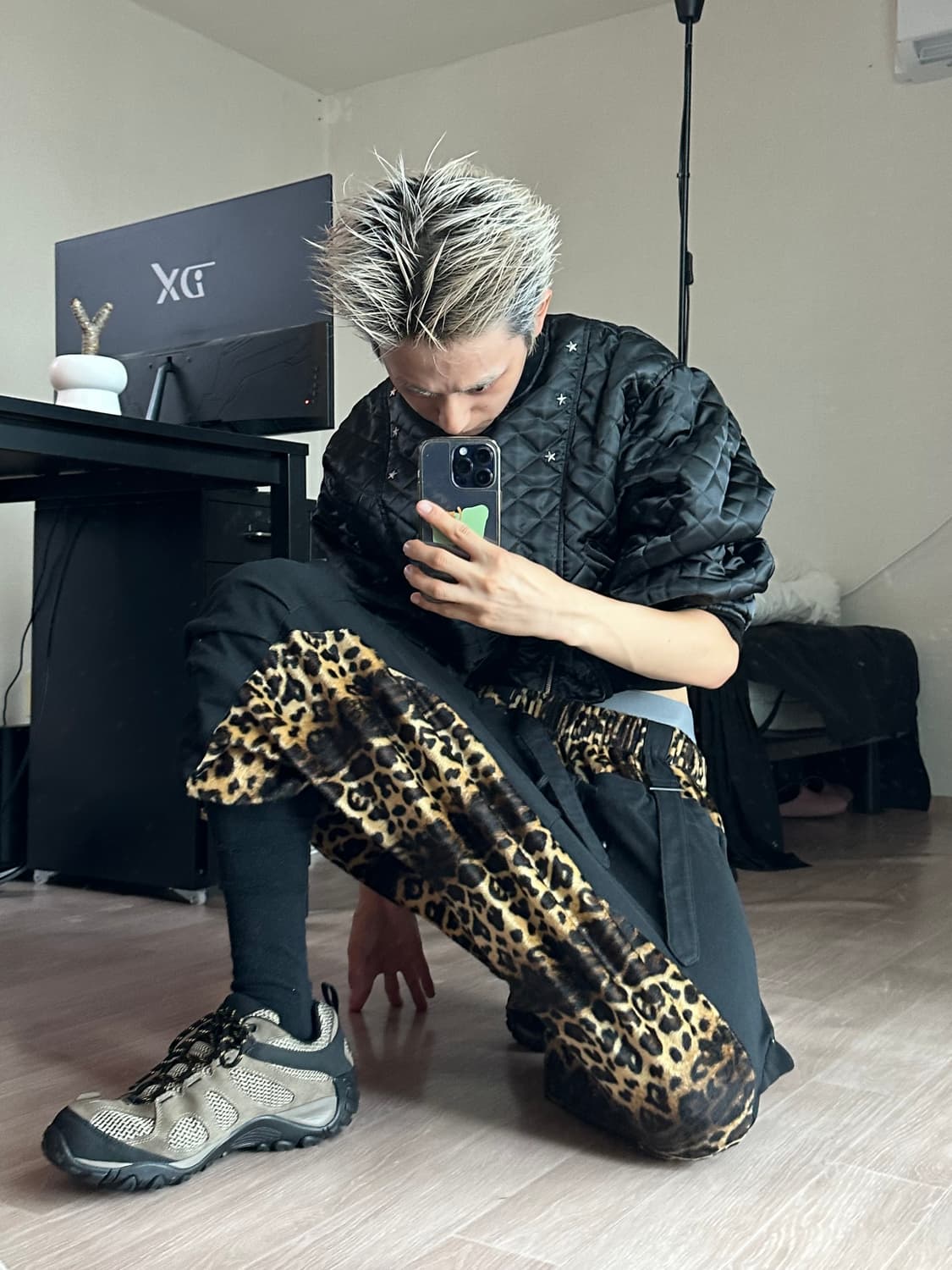 Vintage 빈티지 레오파드 배기 팬츠 상품이미지4