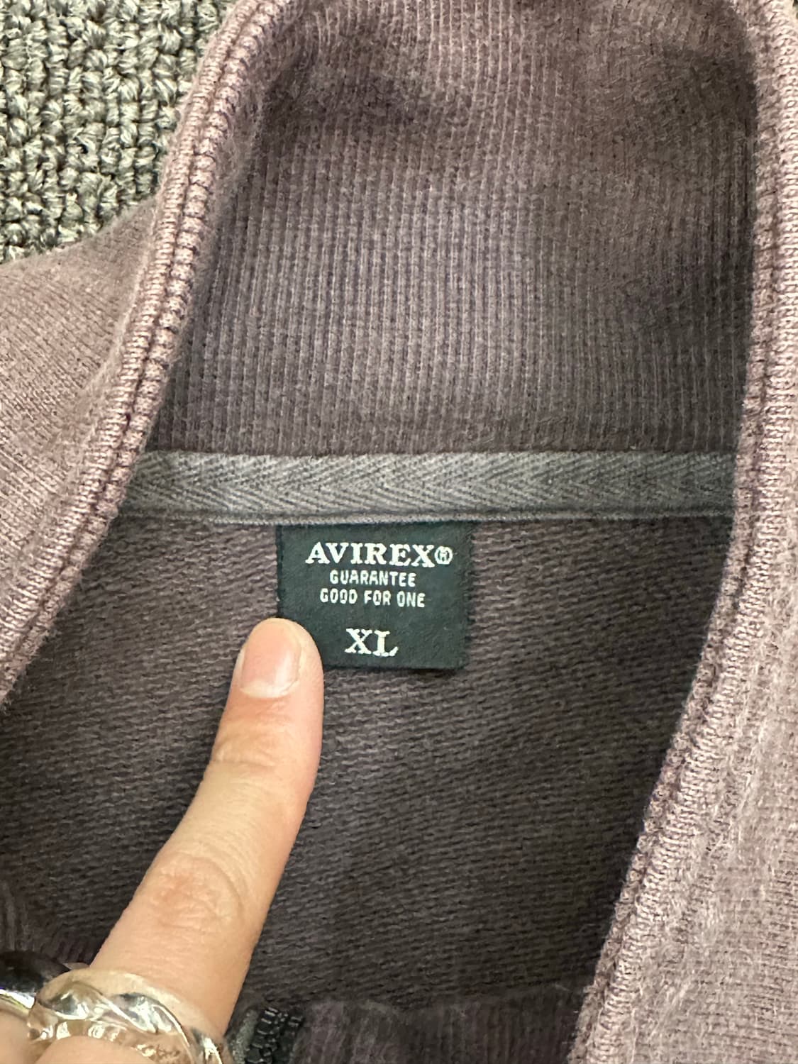 XL)AVIREX vintage Air Patrol Unit 집업 상품이미지6