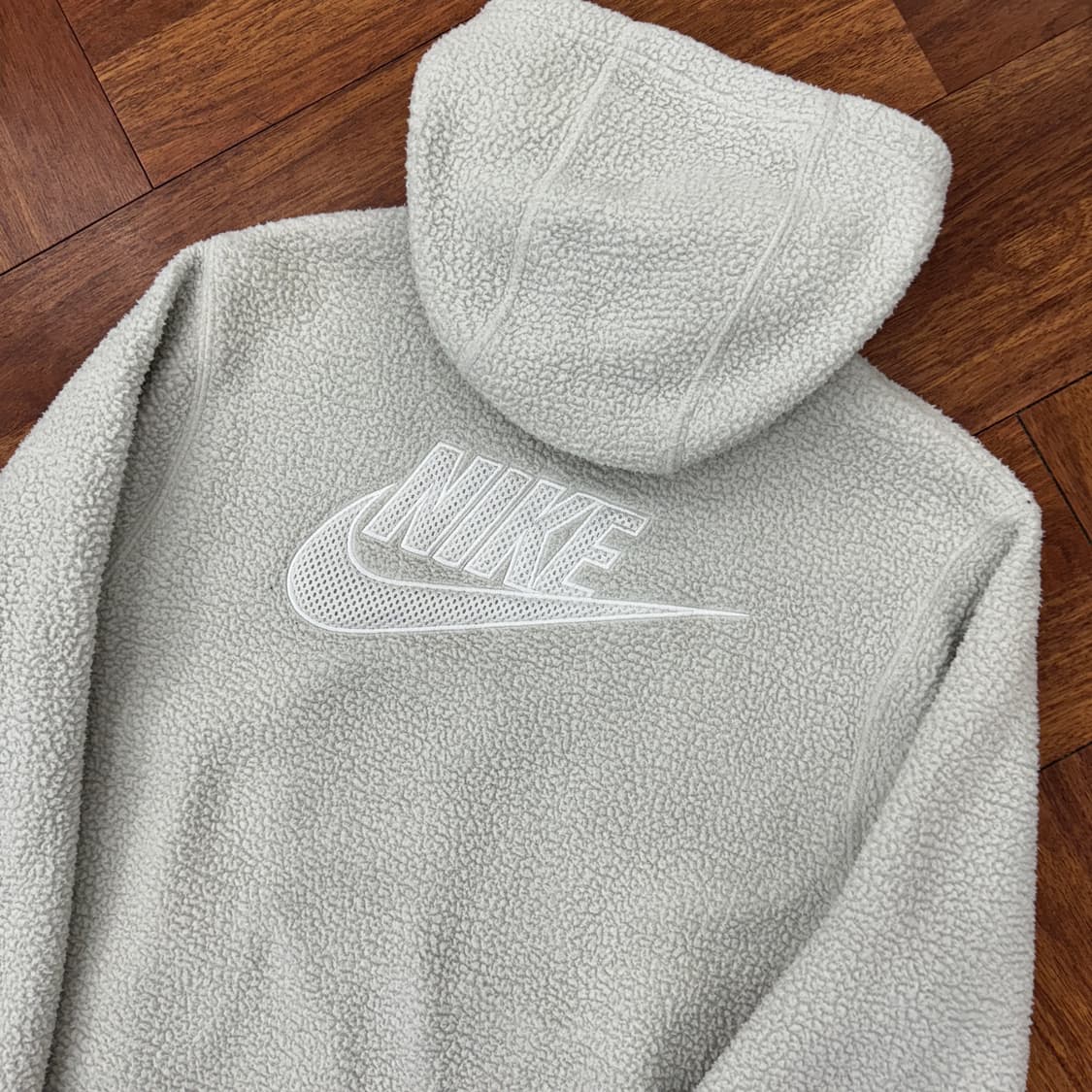 M(100) 나이키 빅로고 플리스 후드 티셔츠  상품이미지2