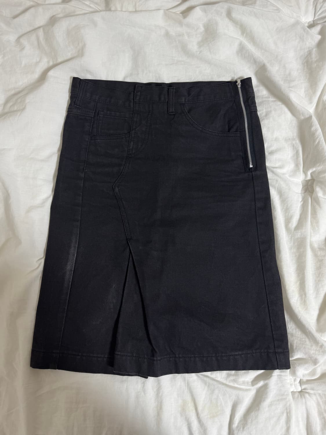 꼼데가르송 트리콧 흑청 스커트 상품이미지1