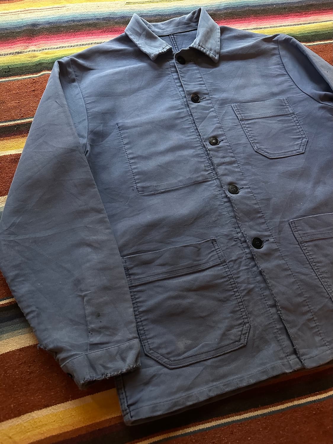 60s 빈티지 프렌치 몰스킨 워크 자켓 상품이미지3