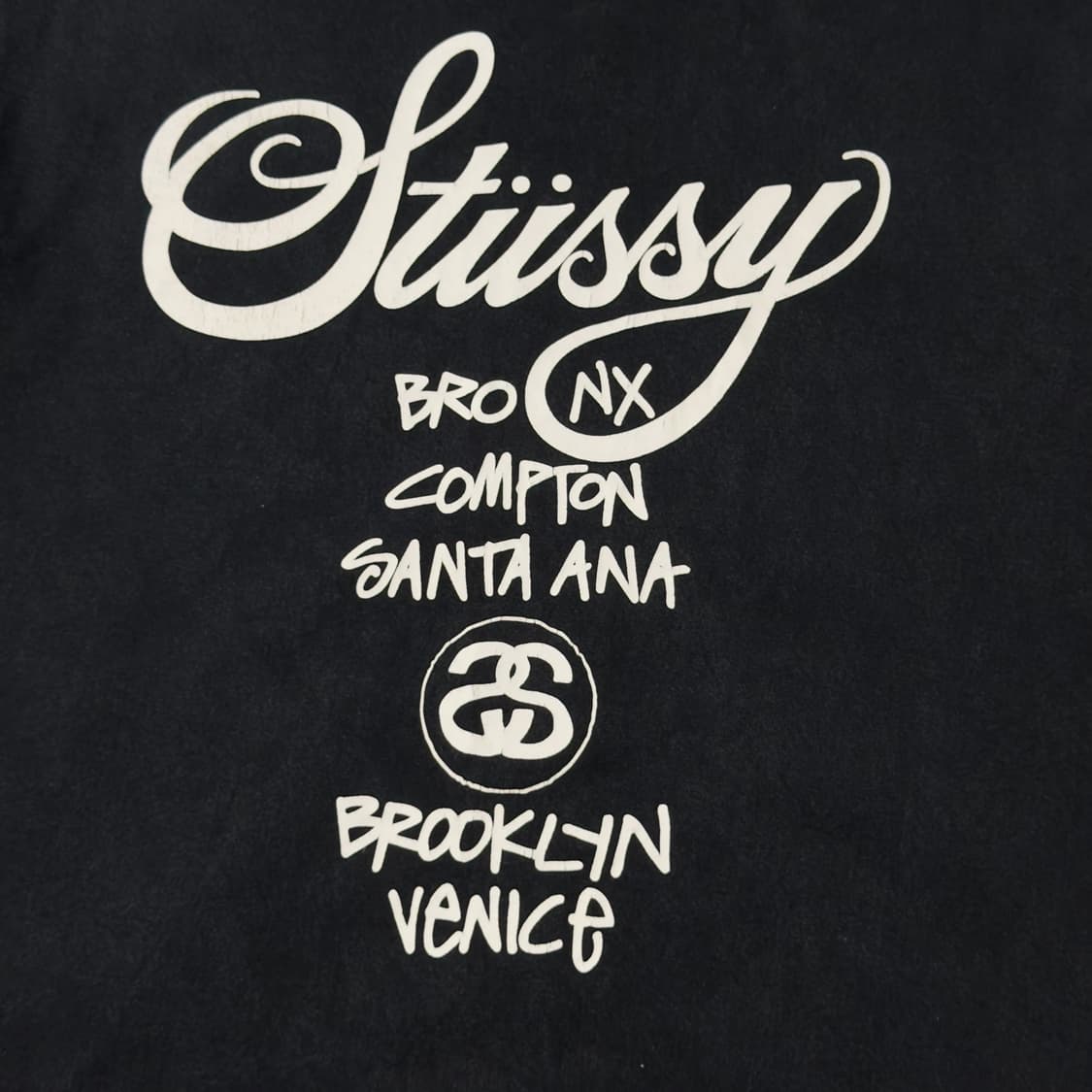 (L) 스투시 월드투어 티셔츠 블랙 상품이미지4