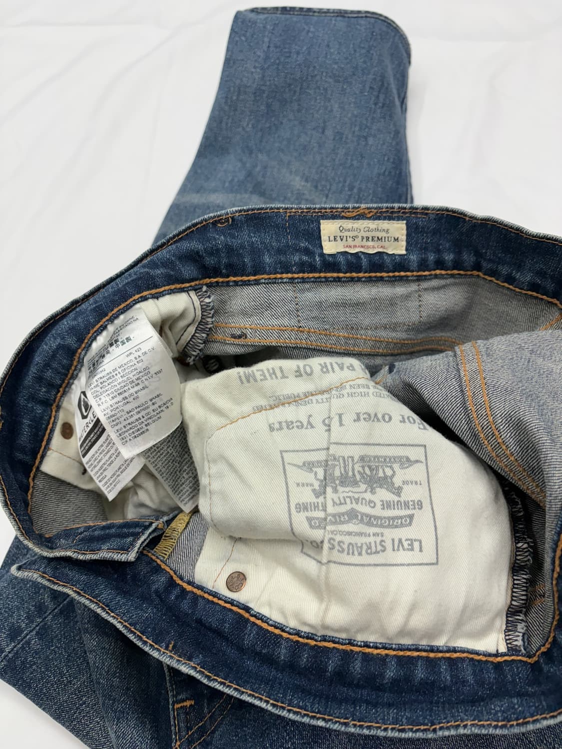 리바이스 511 슬림핏 데님 청바지 Big E 상품이미지8