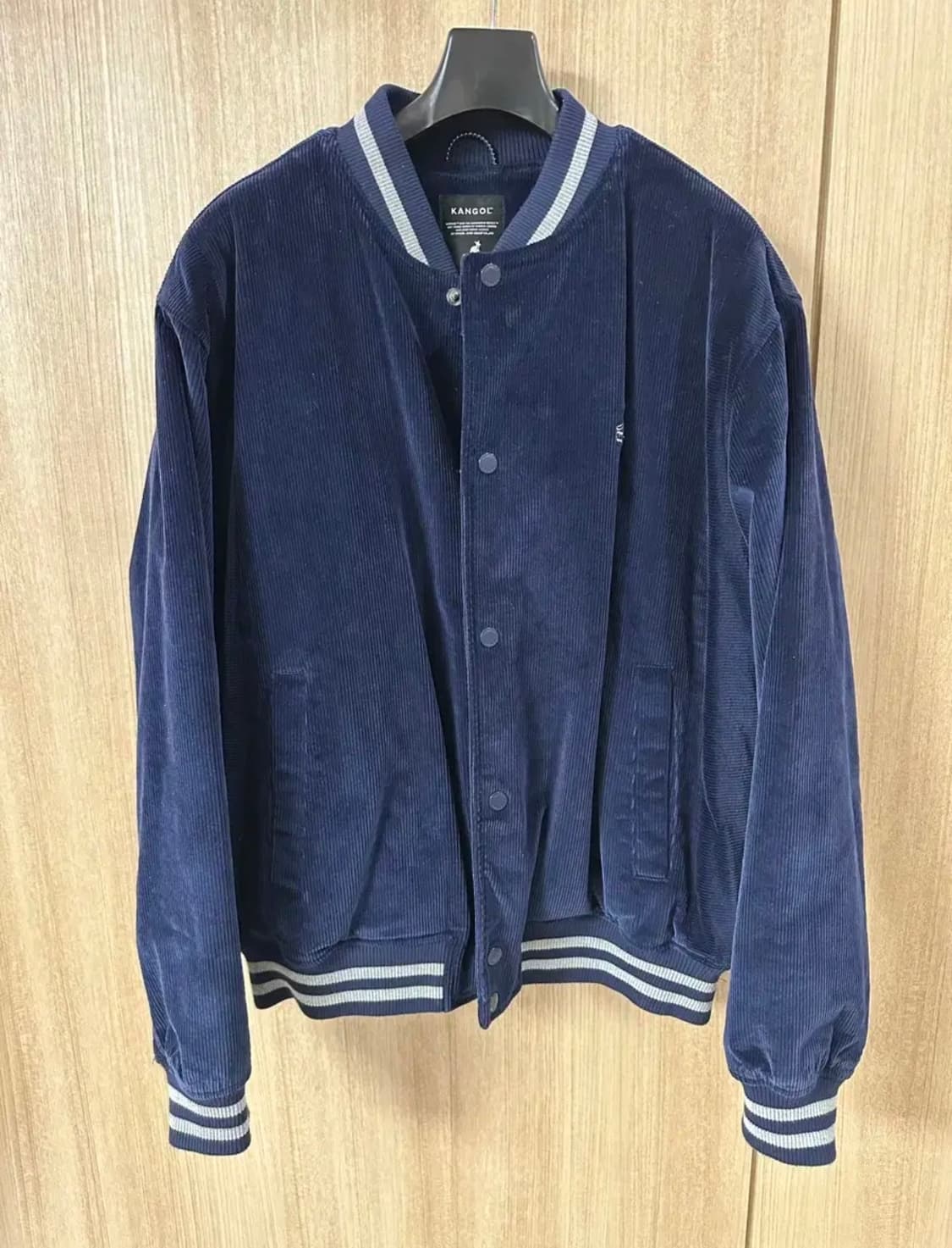 캉골 코듀로이 바시티 자켓-네이비 상품이미지1