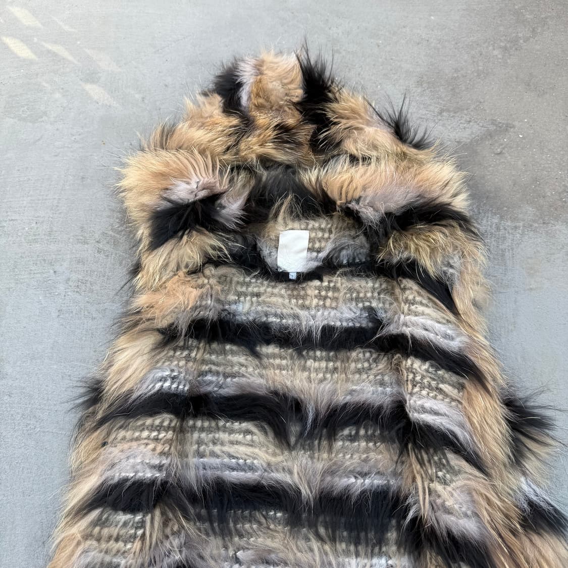 O'2nd 여우 라쿤 퍼 베스트 상품이미지5