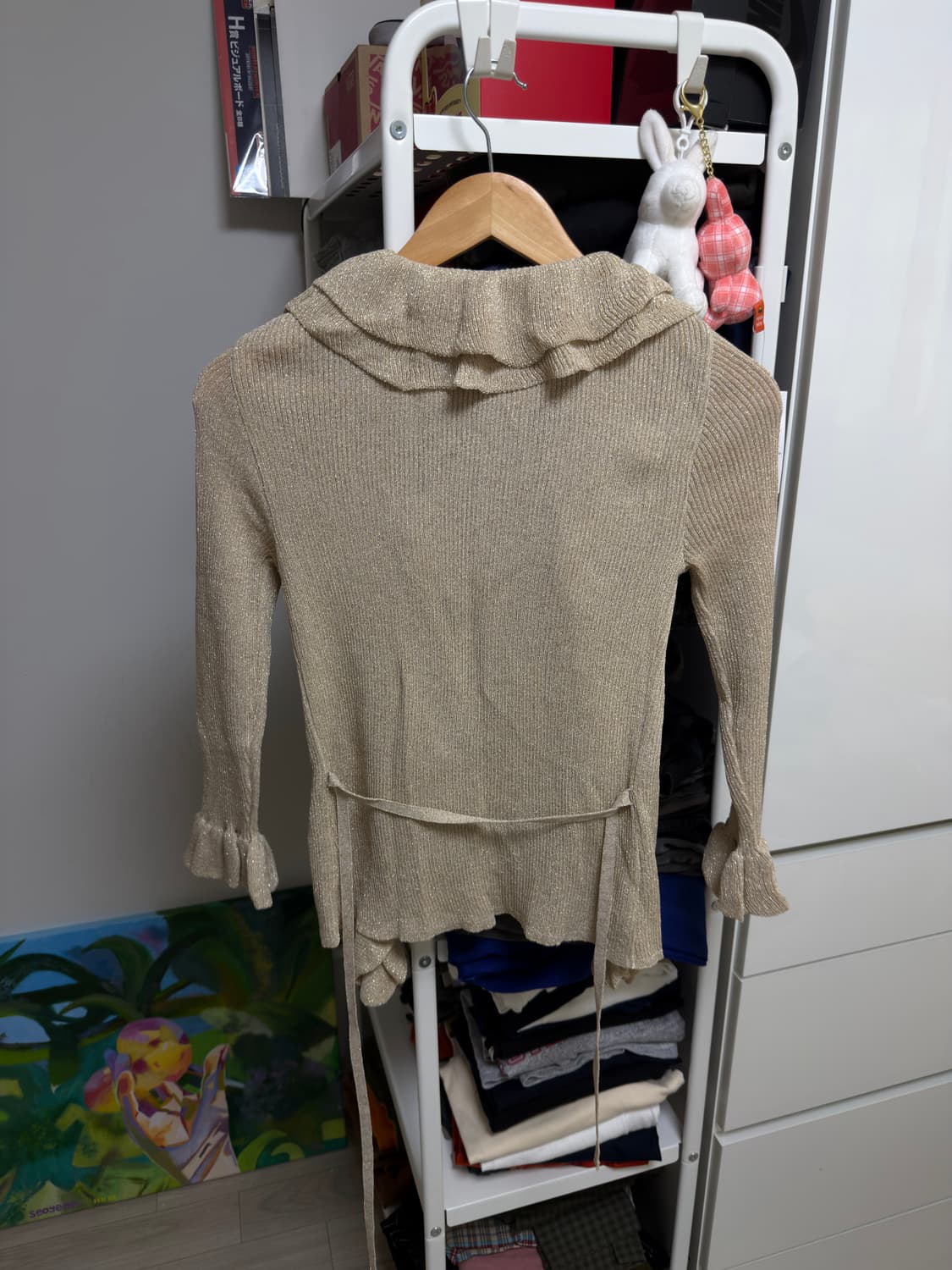 프릴 펄 가디건 상품이미지2