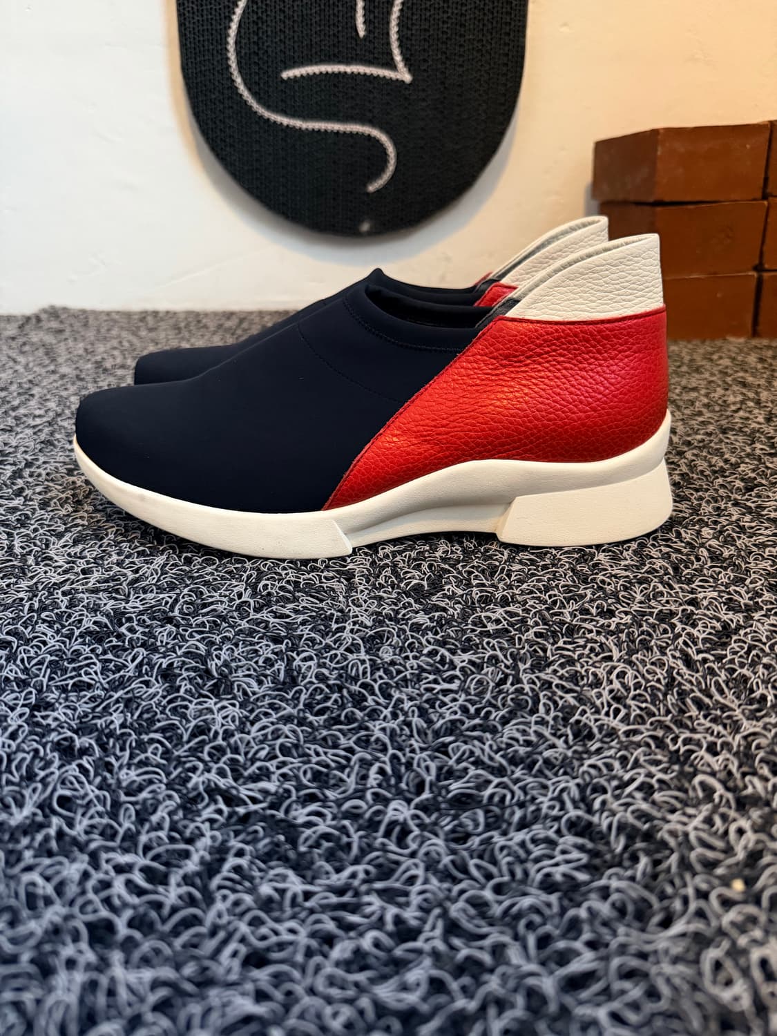 가이거(GEIGER) 천연가죽 콤비 슬립온 스니커즈 상품이미지2