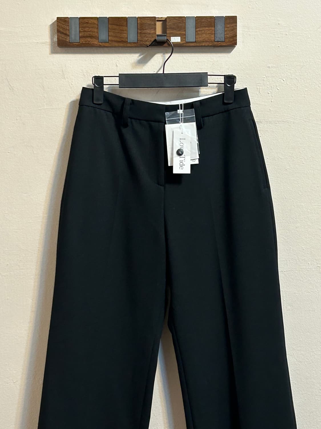 (deadstock) 로우 타이드 블랙 와이드 핏 슬랙스 상품이미지2