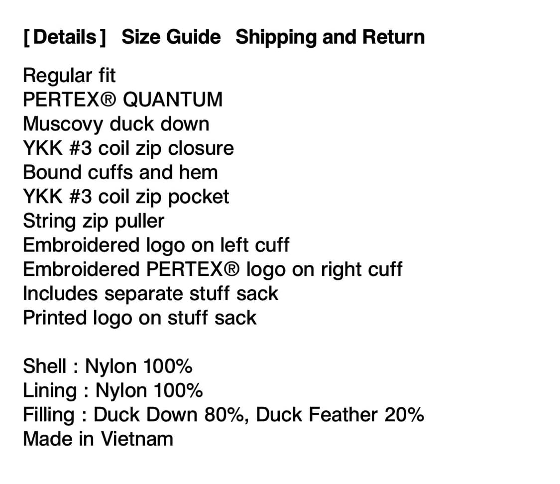 디스이즈네버댓 라이트 다운 자켓 다크 틸 S 상품이미지7