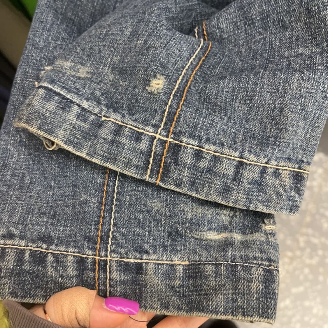 루돌프 발렌티노 올드스쿨 메탈 포켓 데님 카고팬츠 32인치 C06673 상품이미지5