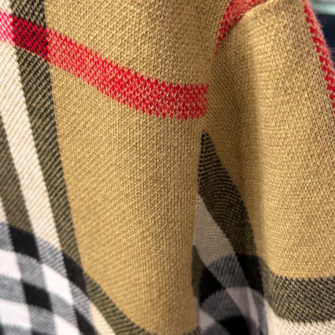 [M] 버버리 노바체크 반팔 니트 상품이미지3