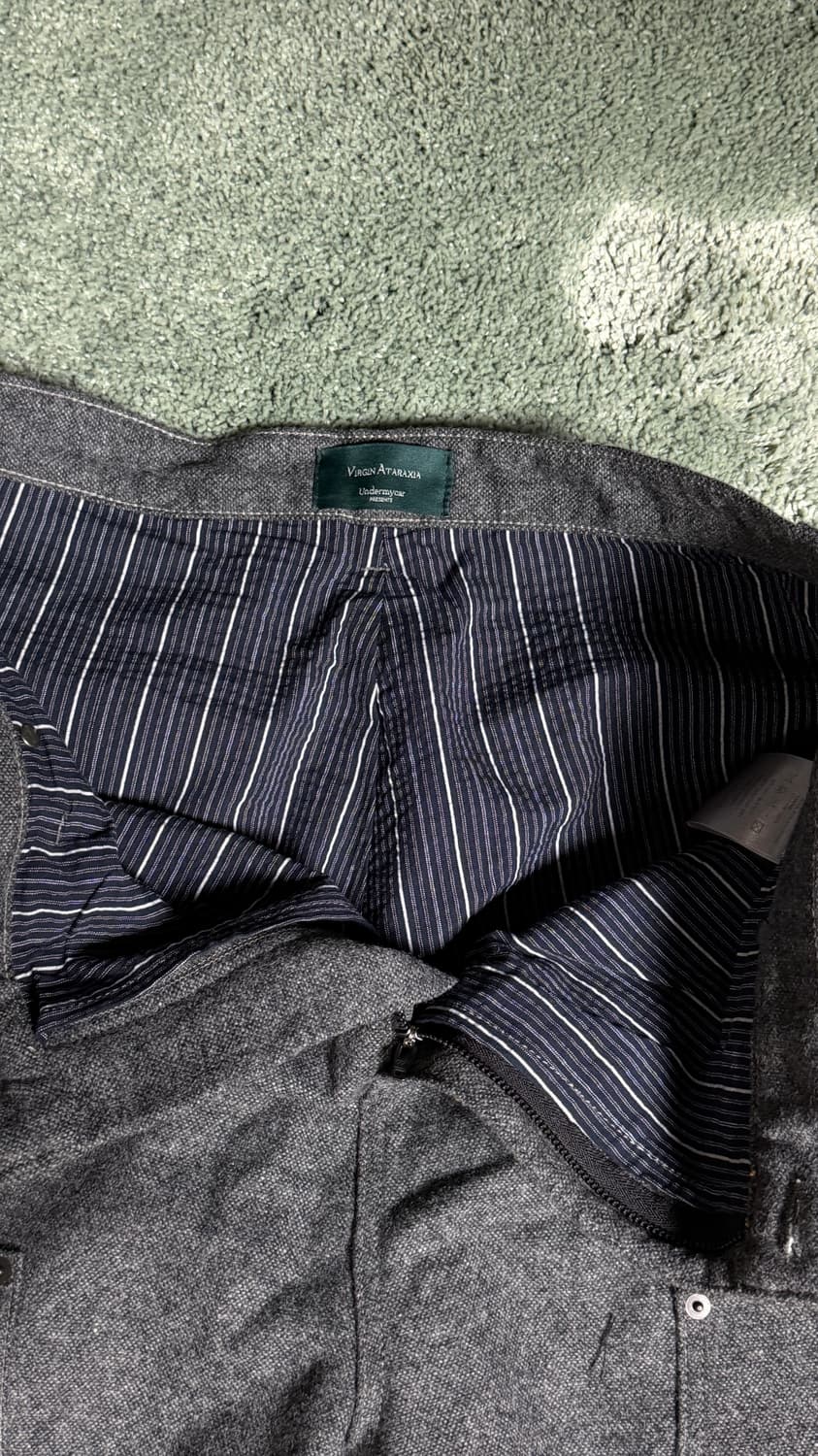 [2] 언더마이카 빈티지 울 카펜터 팬츠 그레이 상품이미지2