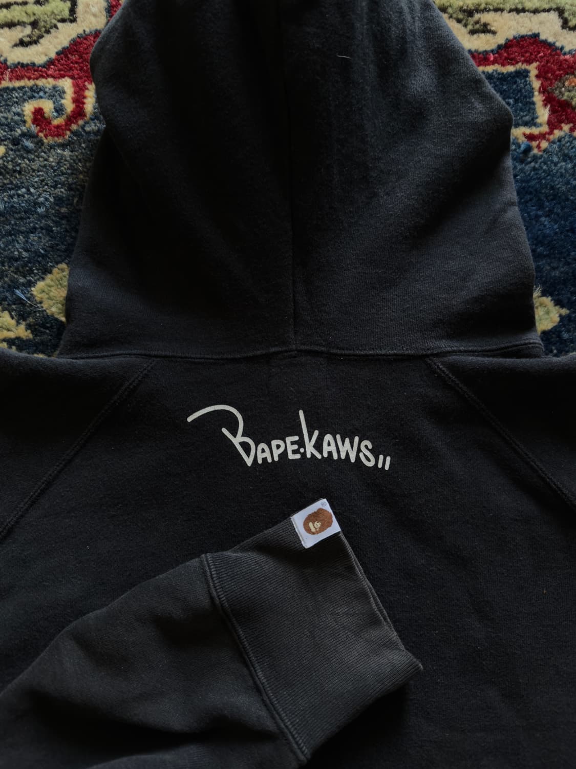 00s BAPE x KAWS Mod Taget logo 후드 풀집업 상품이미지7