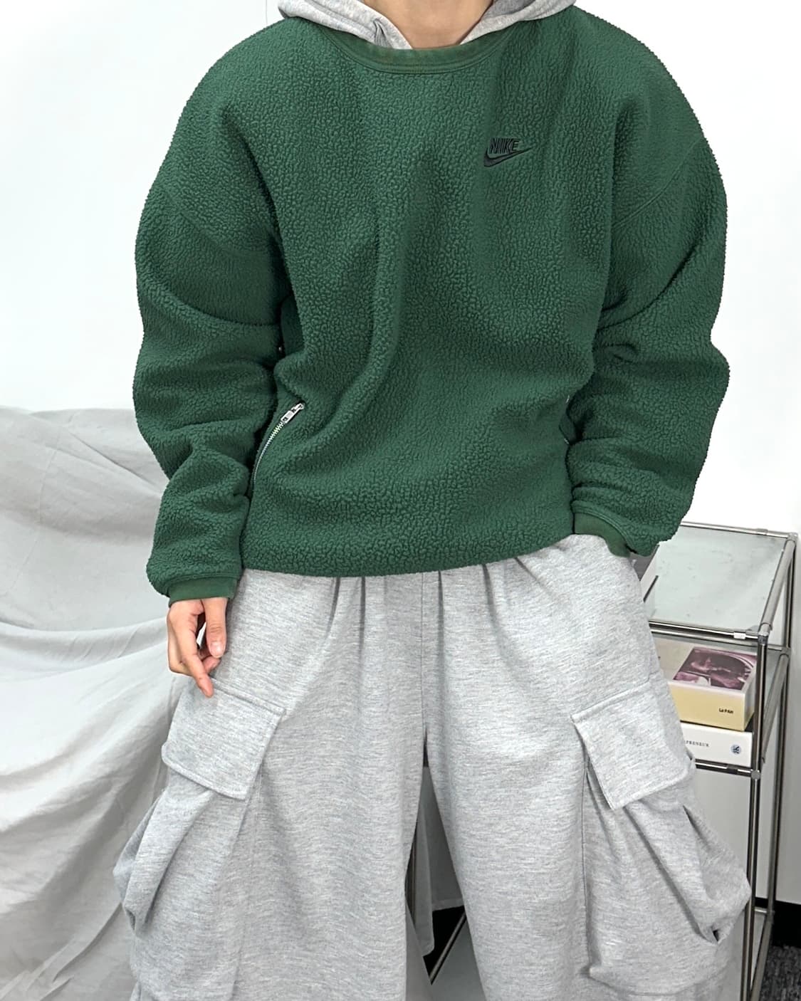 나이키 클럽 플리스 윈터라이즈드 크루즈 퍼 맨투맨 M 상품이미지2