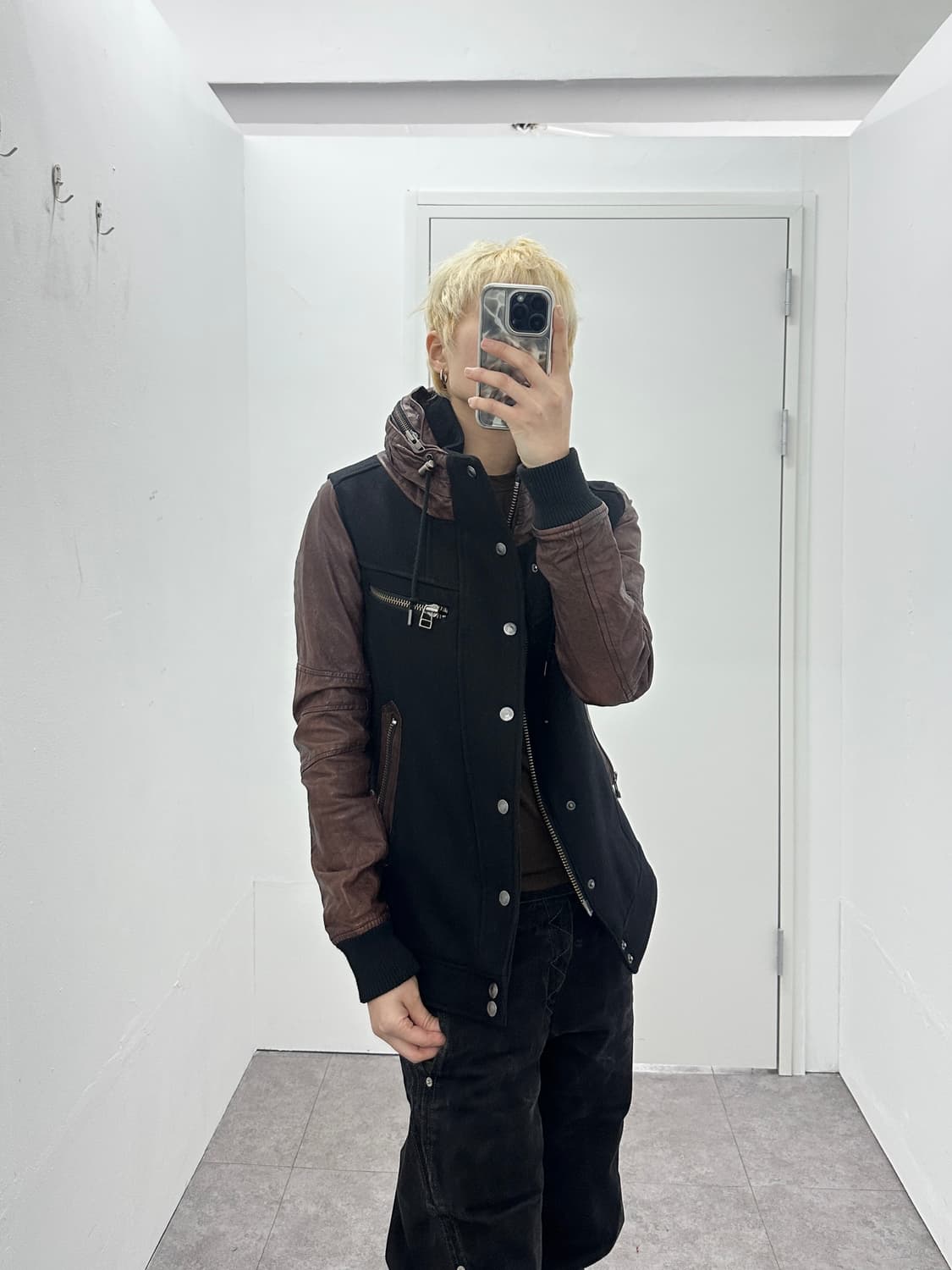 TORNADO MART goat leather 2 way bomber 상품이미지8