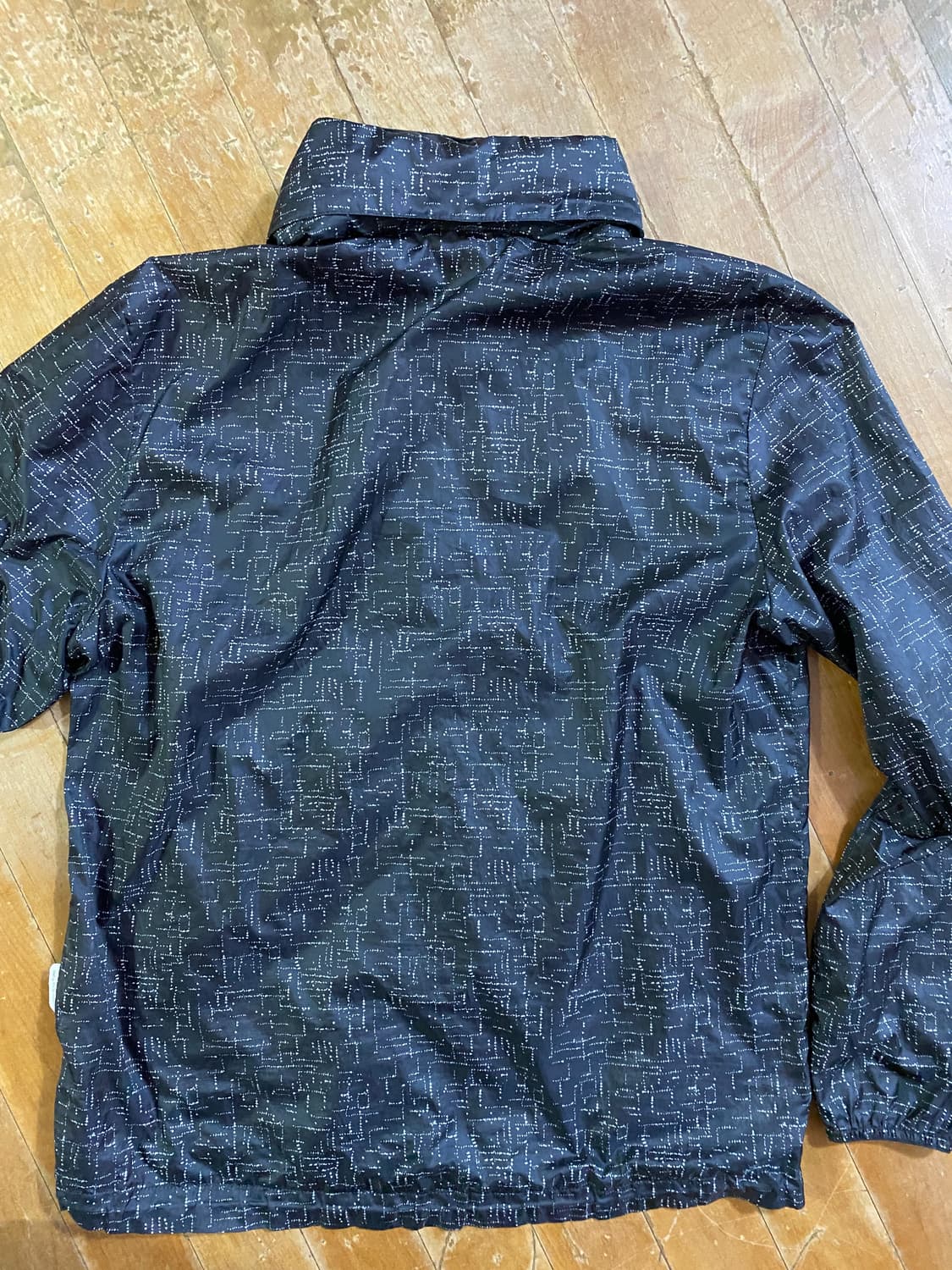 밀레 바람막이 자켓 블랙 패턴 (105) 상품이미지6