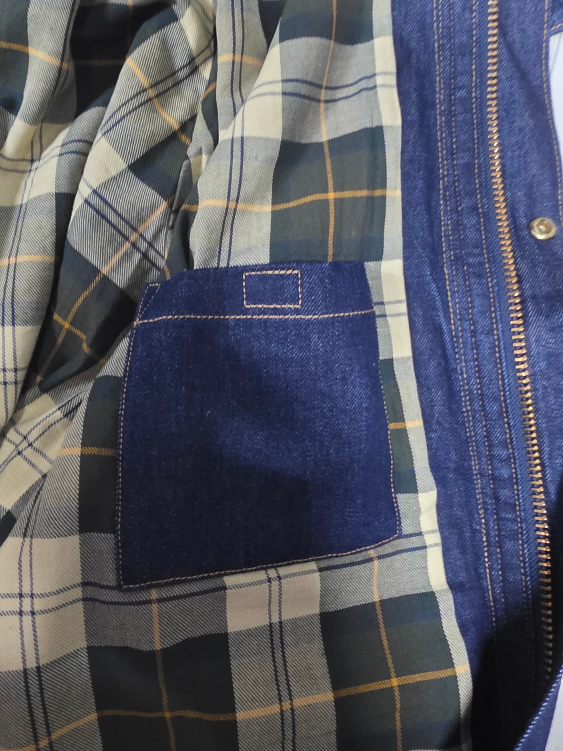 리바이스x바버 콜라보 오버사이즈 비데일 자켓 다크린스드 데님 상품이미지7