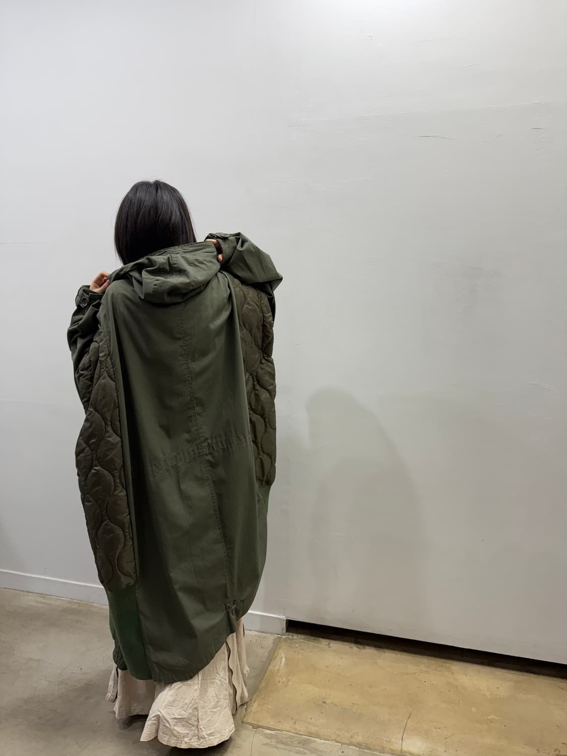 나나서카 빈티지 밀리터리 리워크 야상 코트 상품이미지8