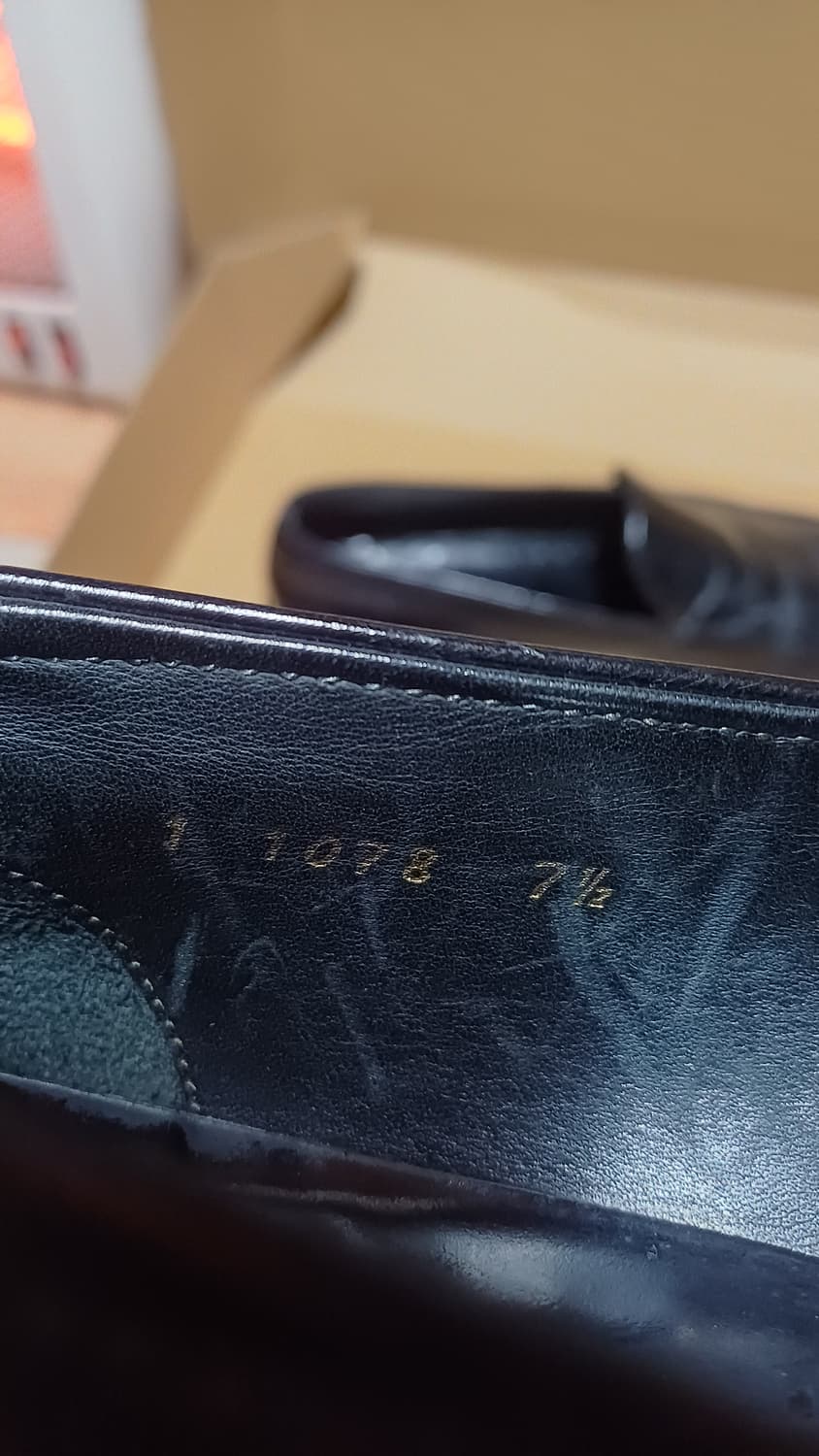 빈티지 프라다 로퍼 블랙 스퀘어토 로퍼 남성용 구두 265 상품이미지4