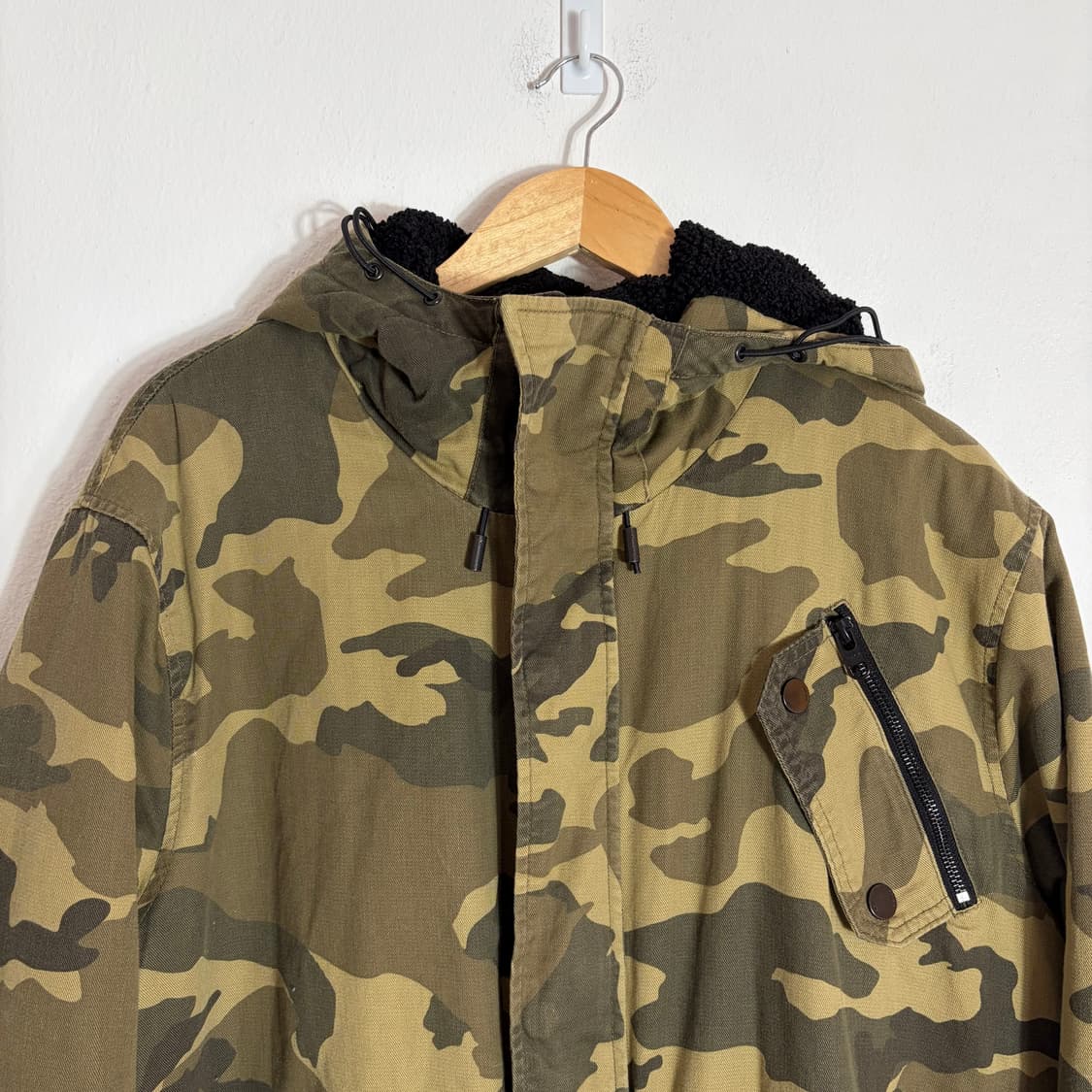 자라 카모 밀리터리 후드 자켓(XL) 상품이미지3