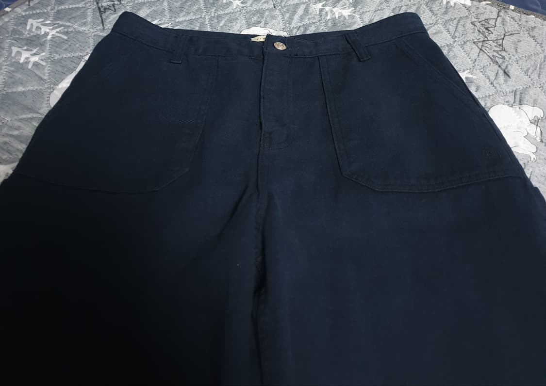 SIYAZU 뉴 와이드 기모 카펜터 팬츠 네이비 (L) 상품이미지2