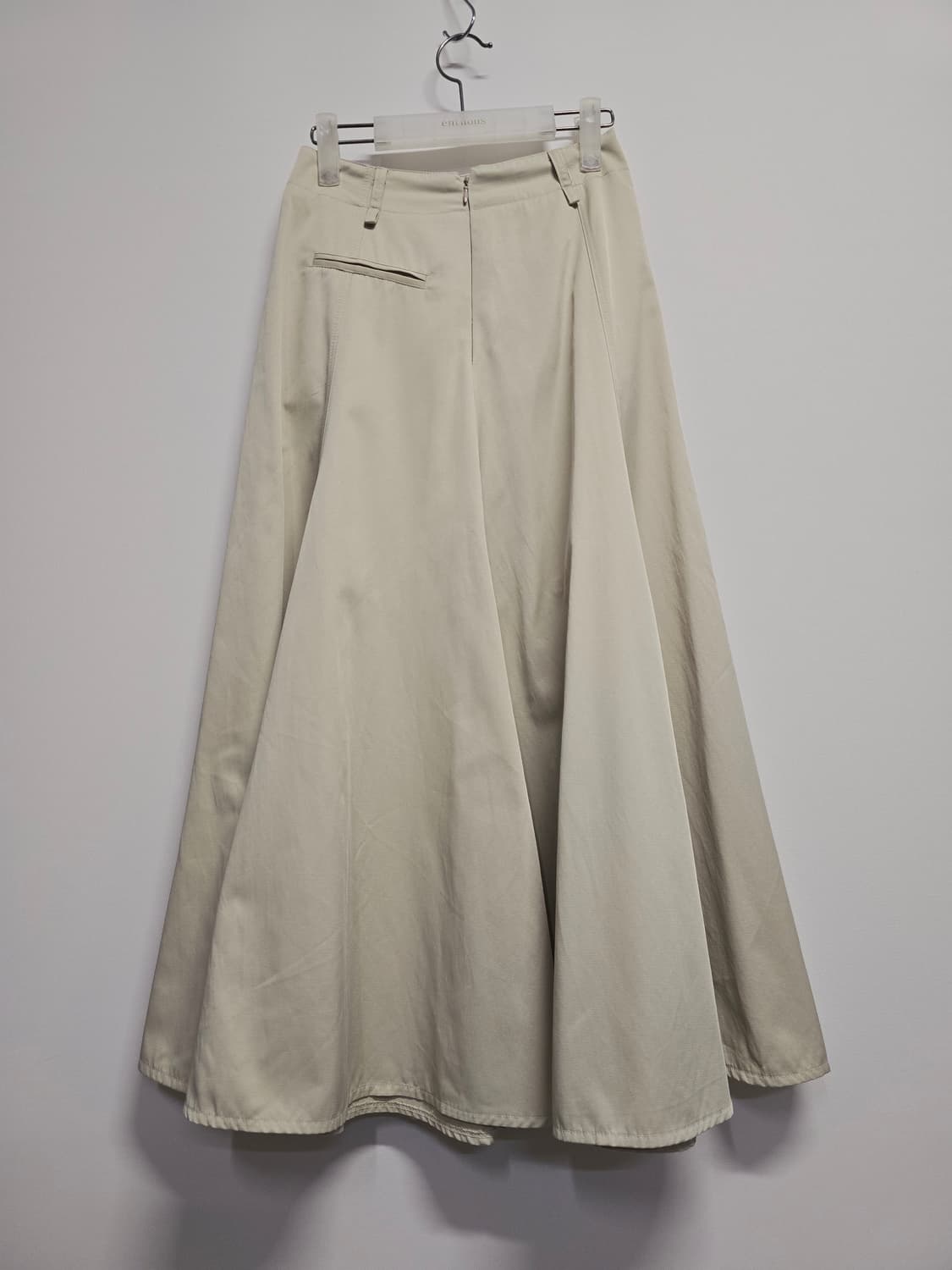 님프 아이보리 A라인 롱 스커트 상품이미지4