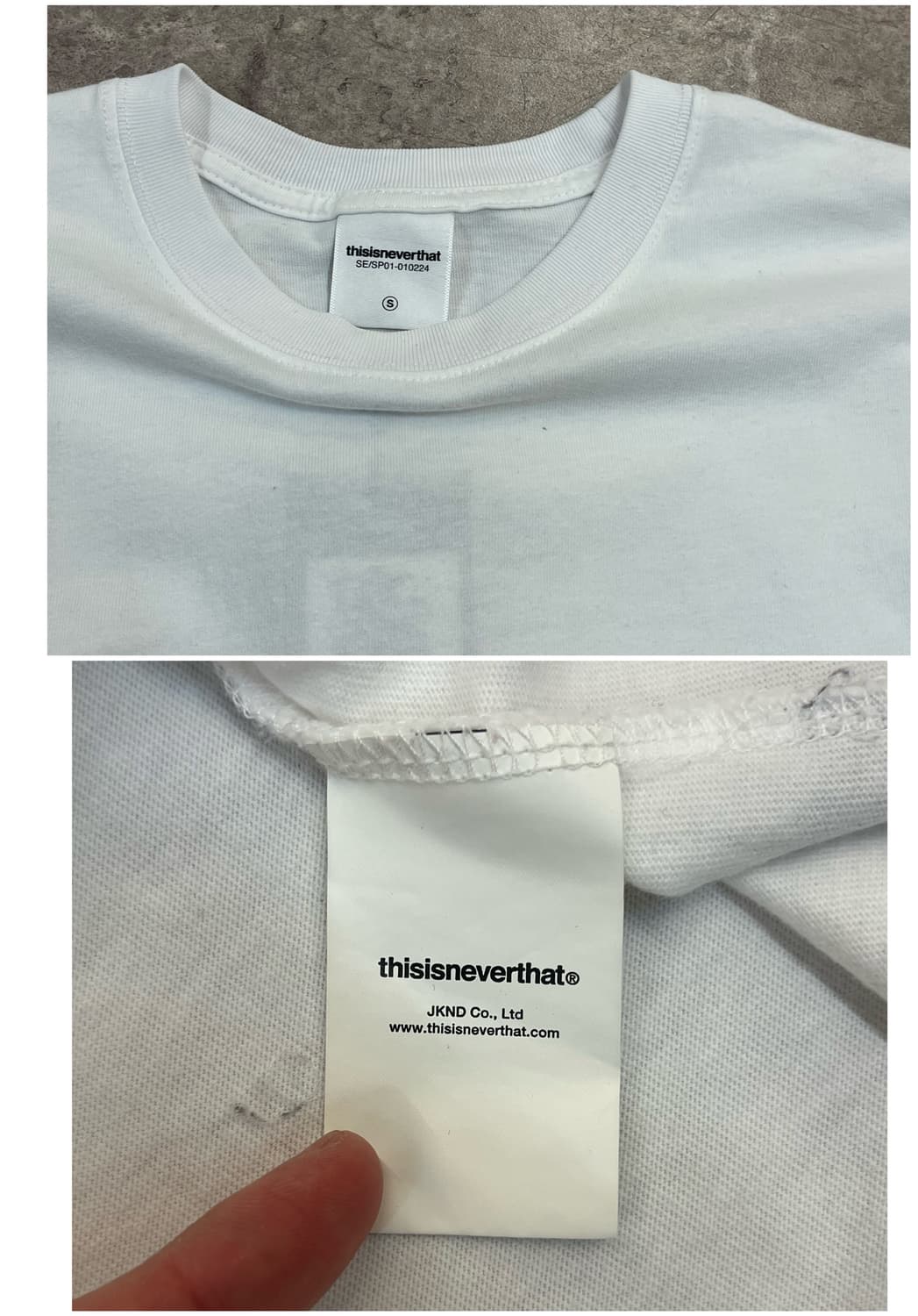 디스이즈네버댓 반팔티 화이트 S #csz3908 상품이미지3