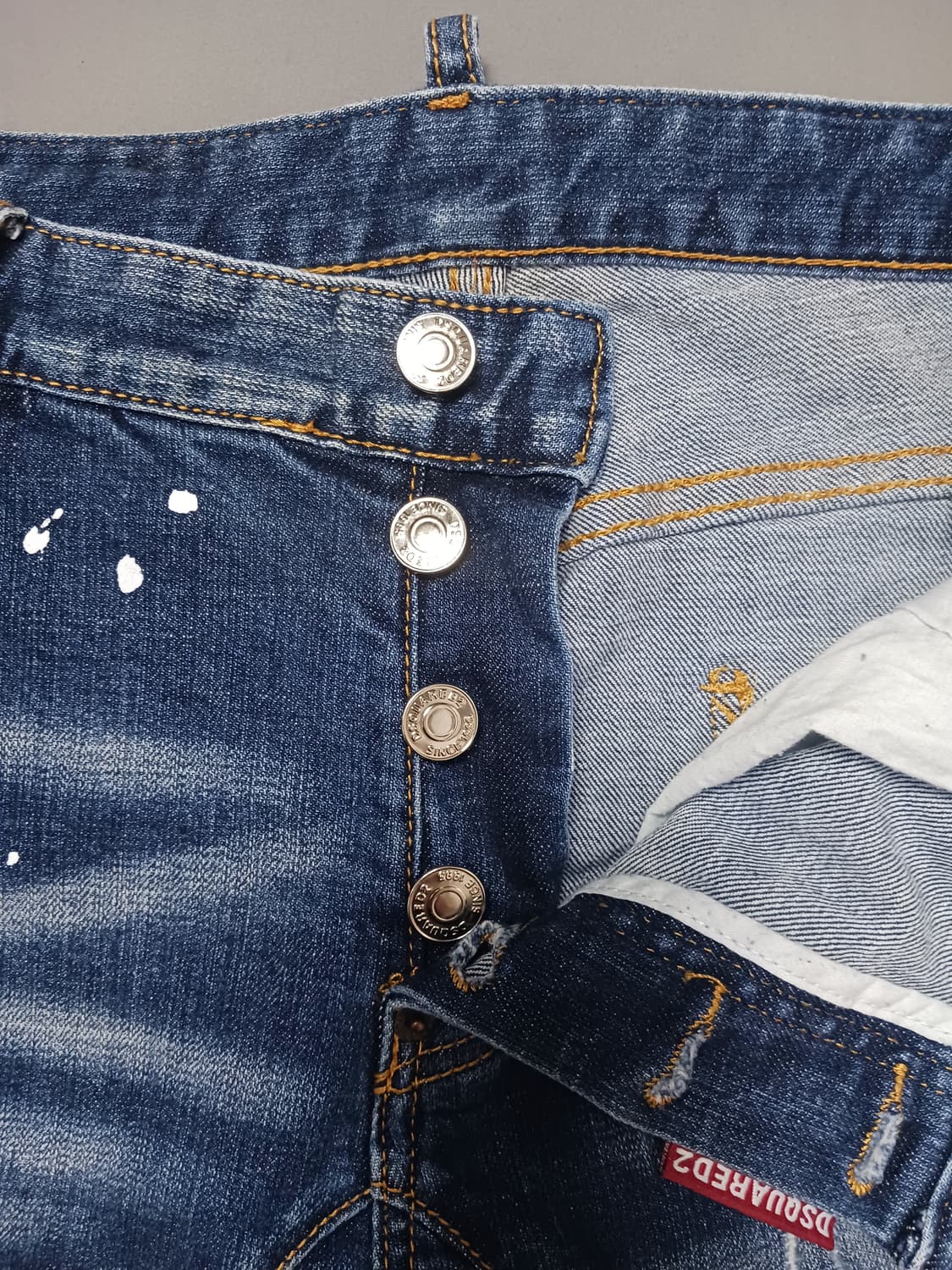 [50] 디스퀘어드2 멀티페인트 스팟 타이디바이커진 청바지 34 35 상품이미지6