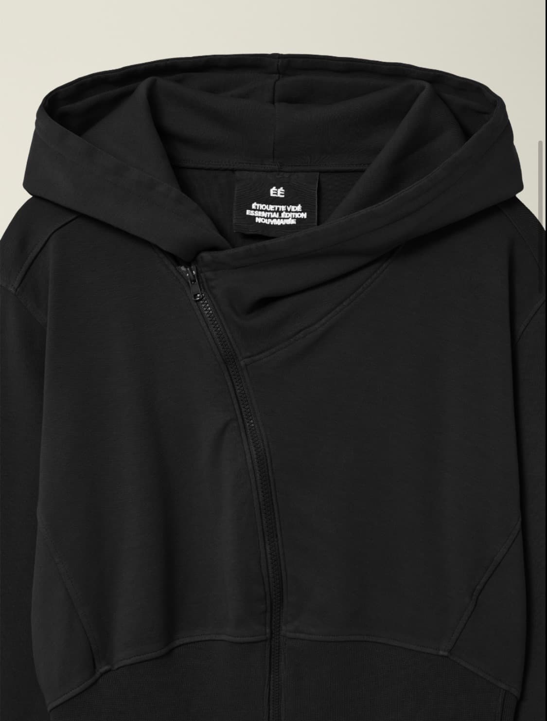 WOMENS GARMENT DYED CURVED HOODED ZIP J 상품이미지3