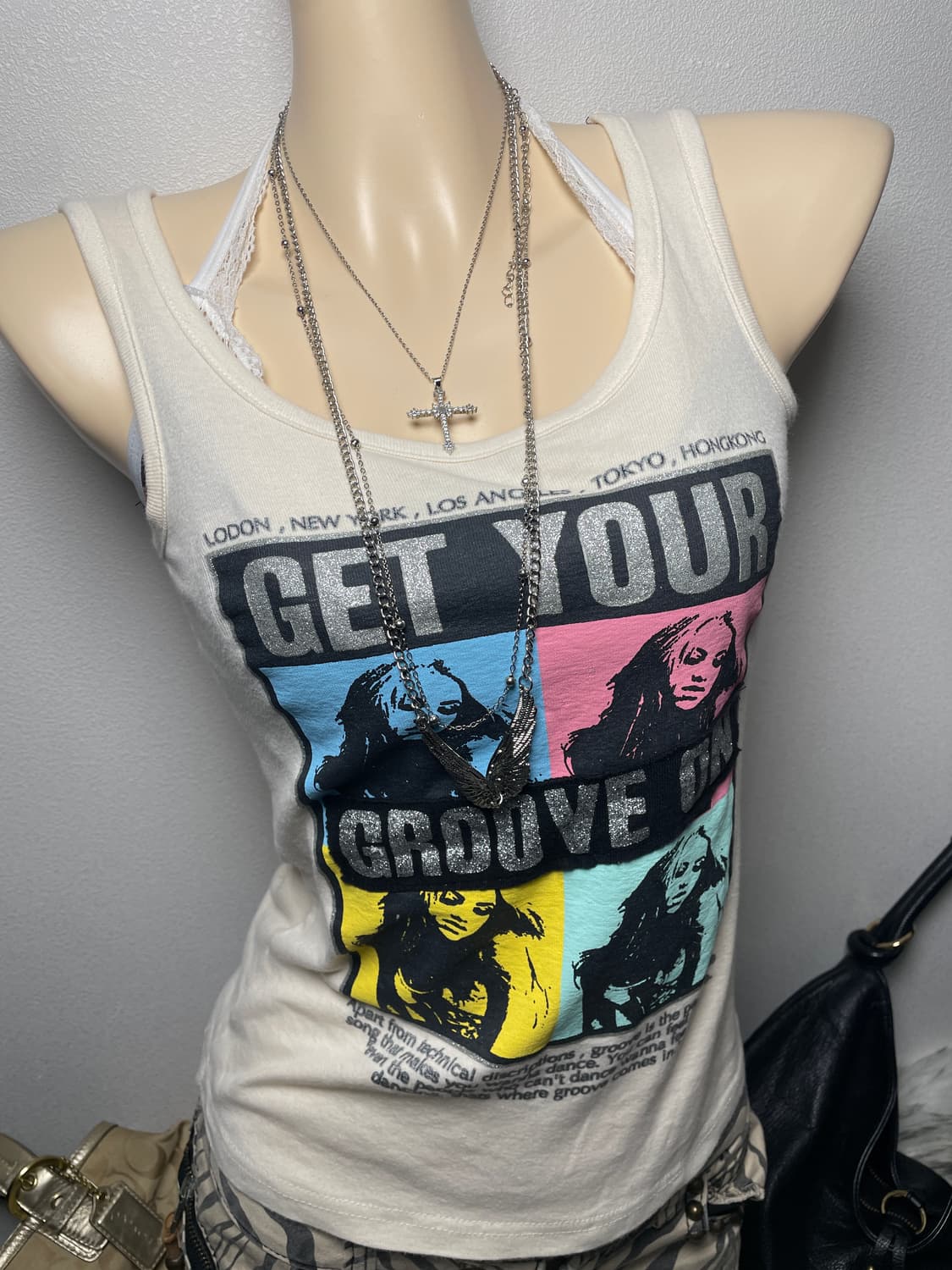 Prive joke Y2k 와투케 나시탑 상품이미지3