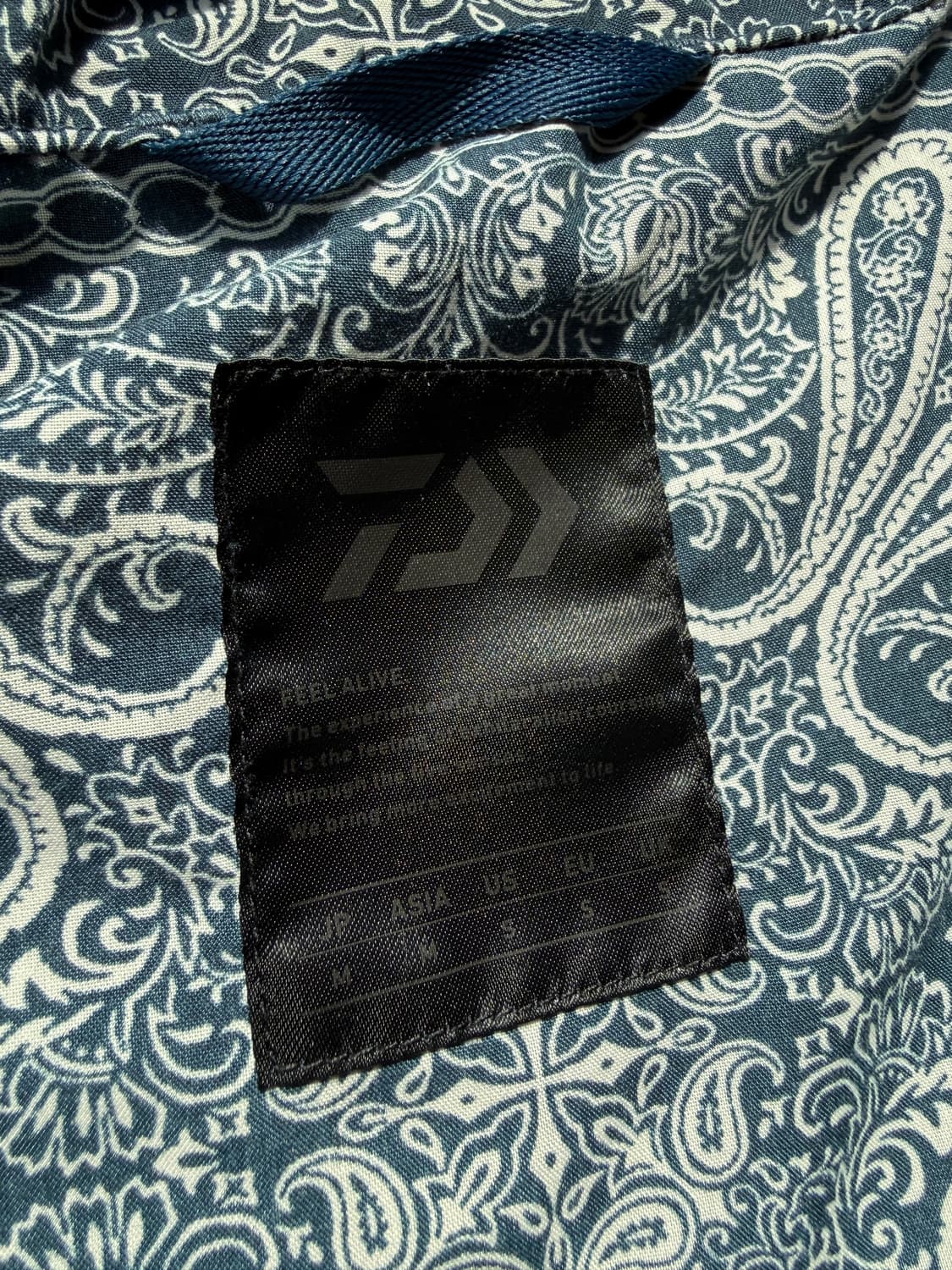 다이와피어39 테크 마린 파카 페이즐리 M(2XL) 상품이미지10