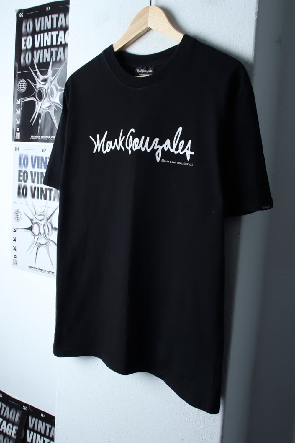 (L-2XL) 마크곤잘레스 반팔 티셔츠 빅로고 블랙 올드스쿨-H30821 상품이미지1
