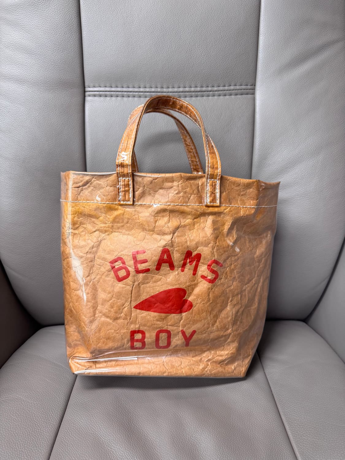 빔즈보이 pvc 에코백 베이지 상품이미지1