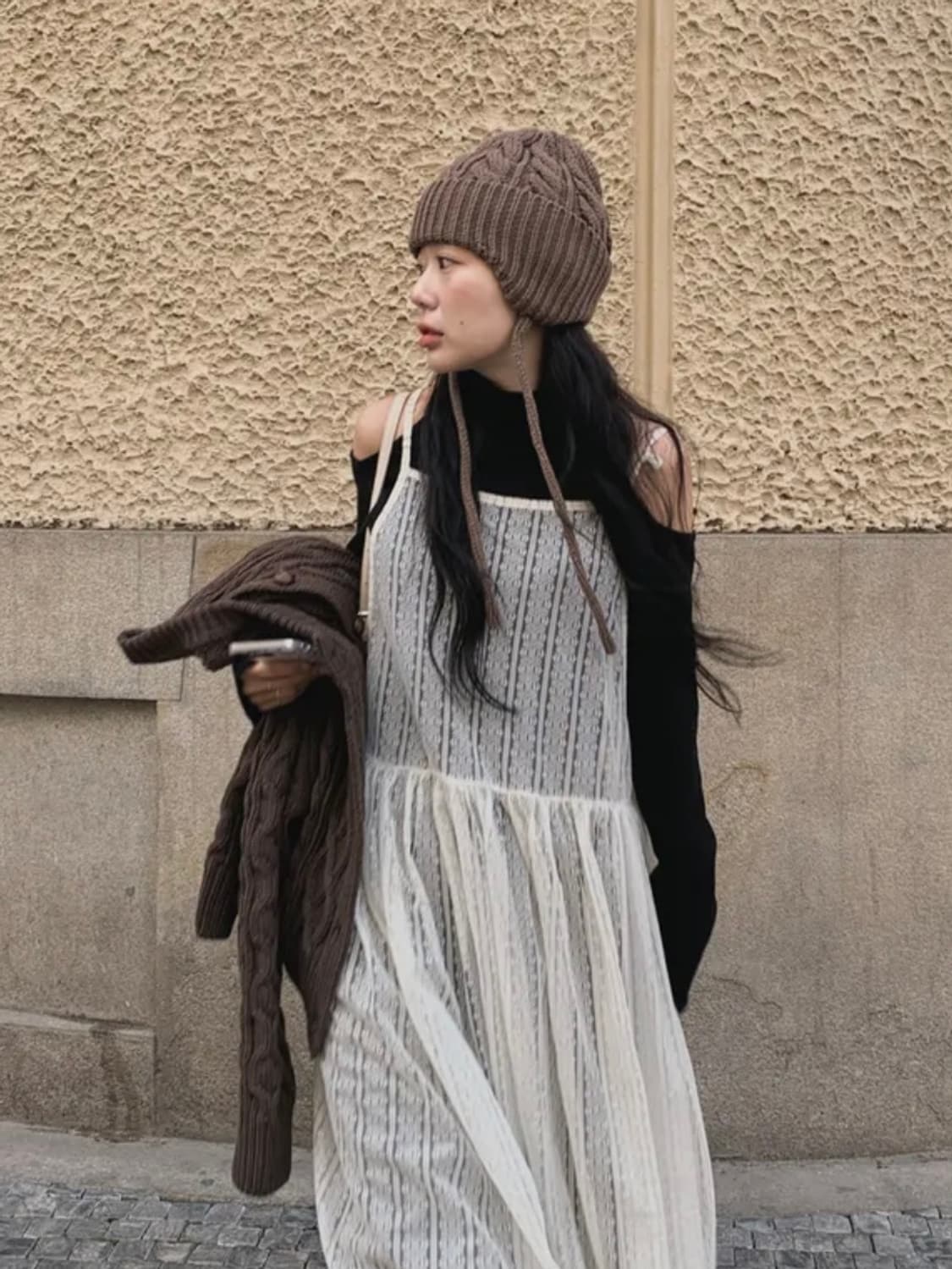 레이스 레이어드 원피스 상품이미지2