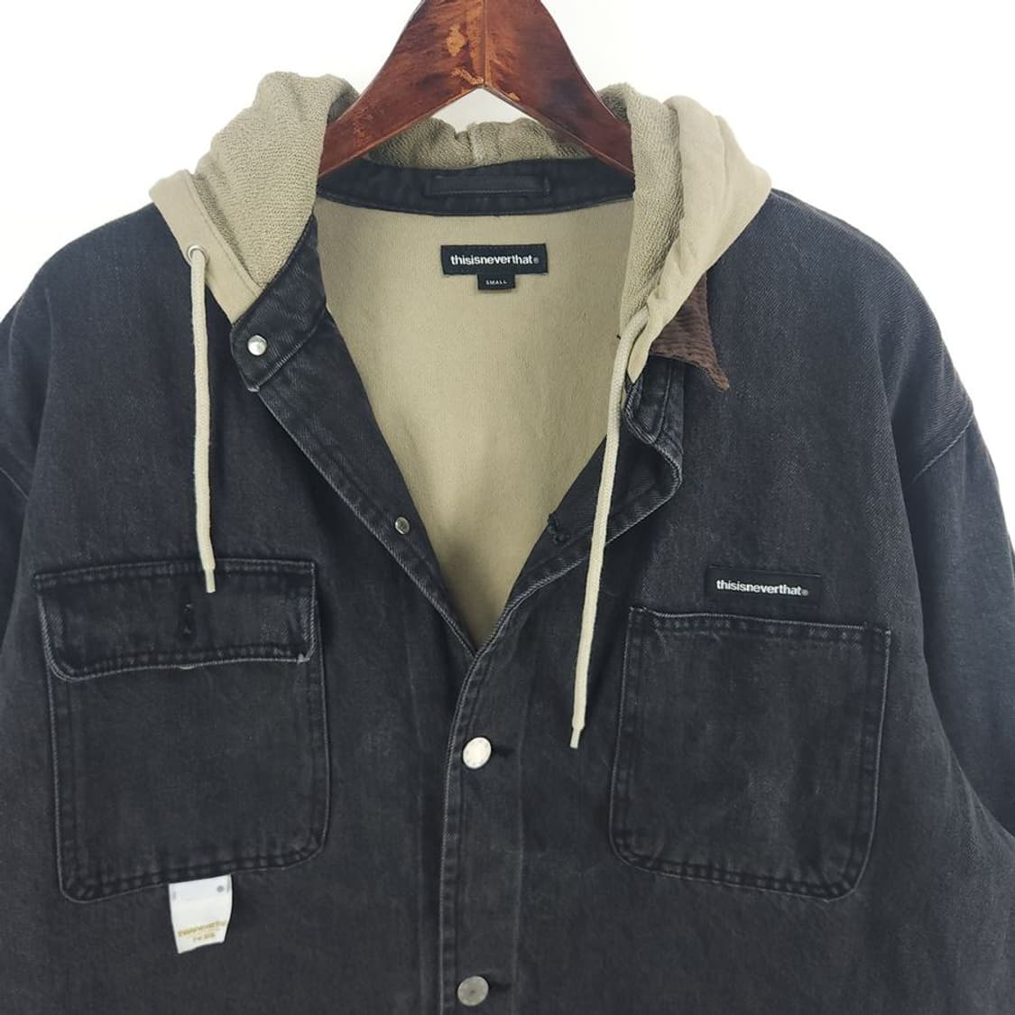 [남S]디스이즈네버댓 레이어드 오버핏 데님 자켓[Y61-097] 상품이미지2