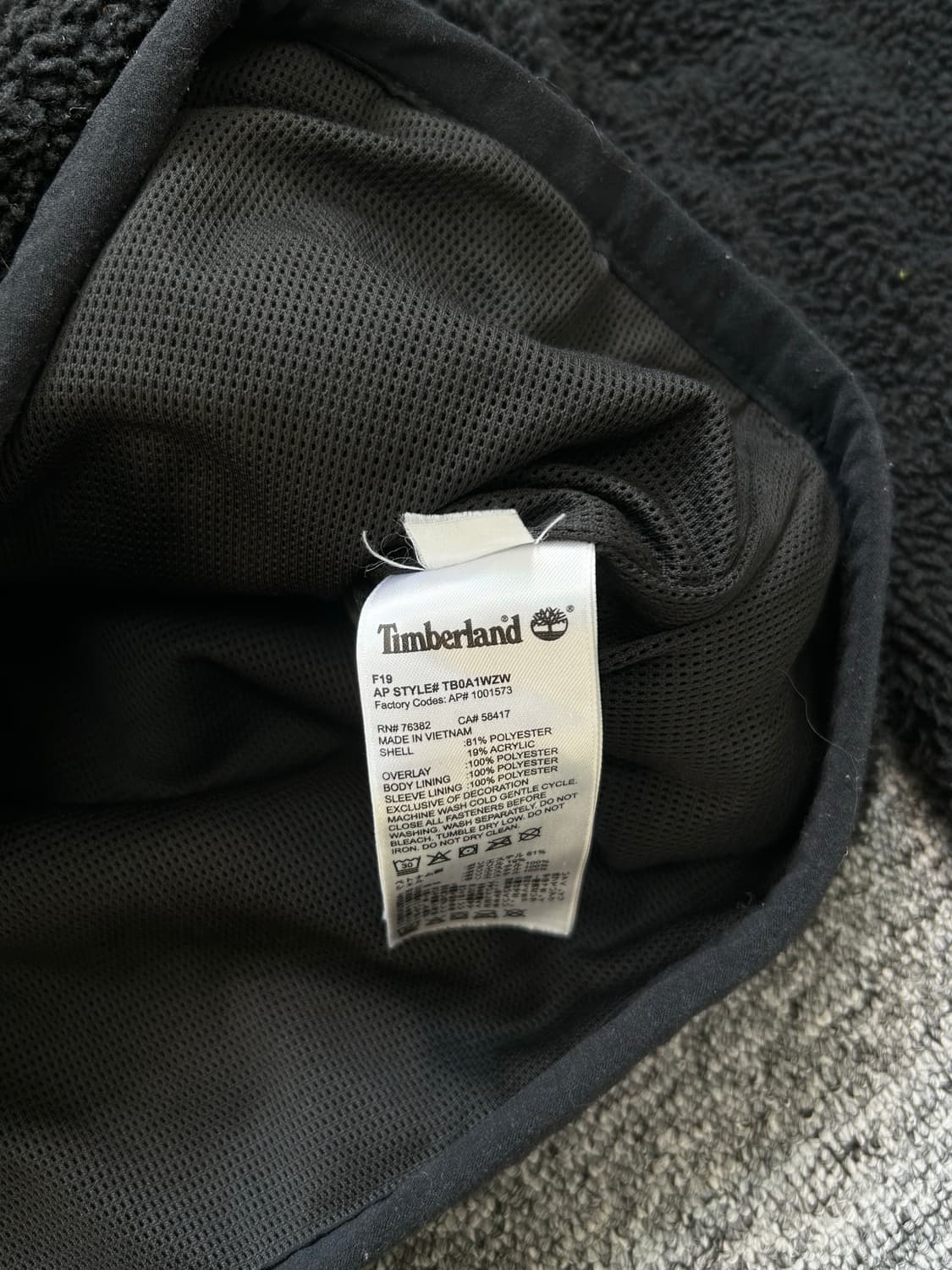 팀버랜드 셰르파 카키 플리스 자켓 L 상품이미지9