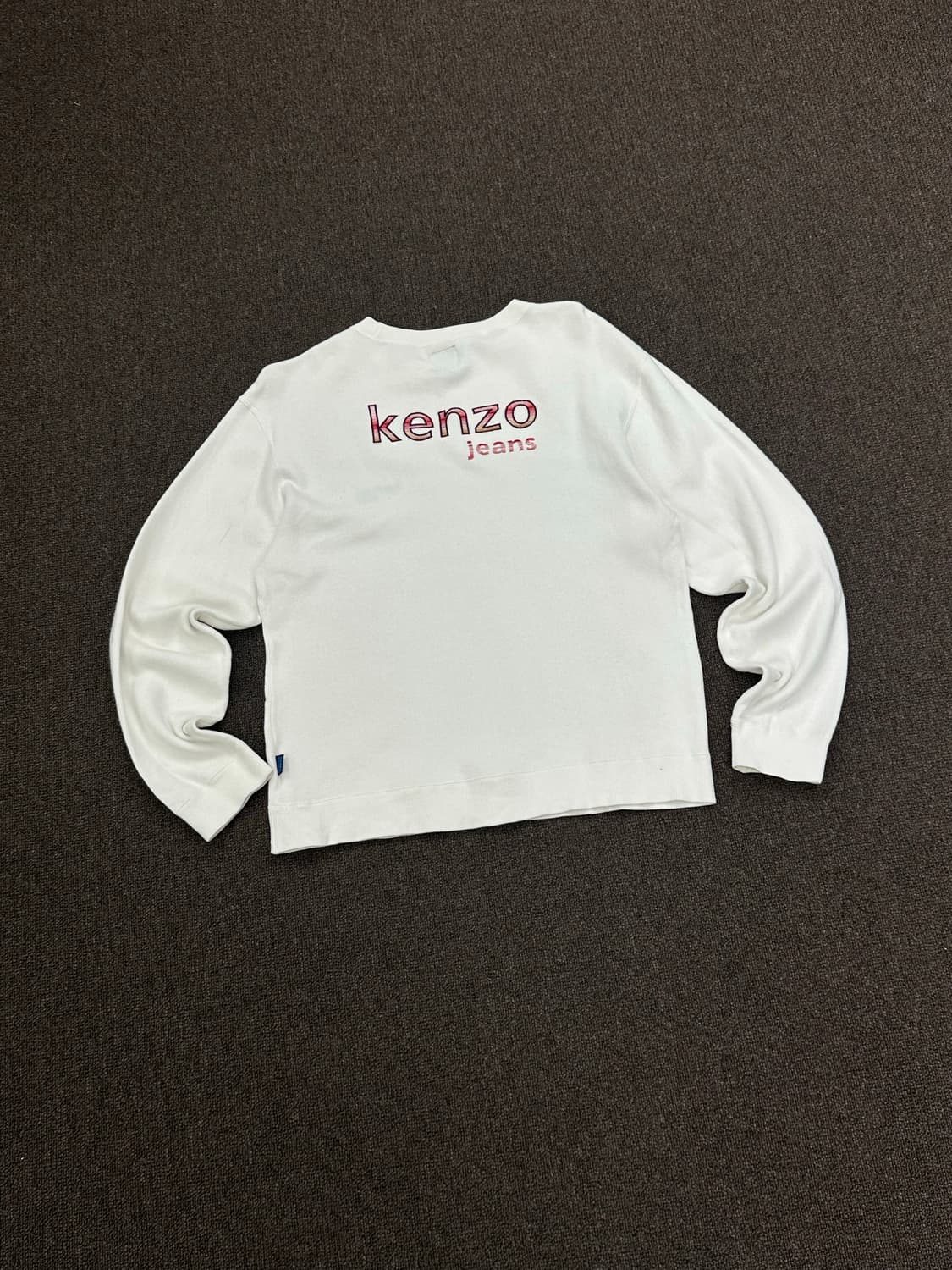 L)겐조 진스 빈티지 자수 로고 화이트 스웻셔츠 상품이미지5
