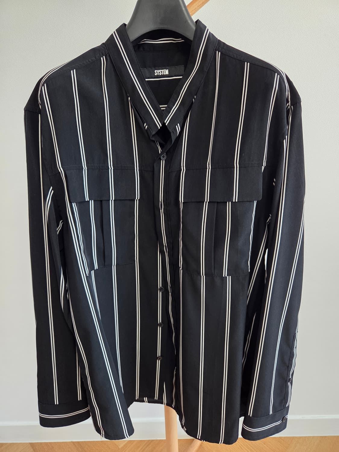 시스템옴므 스트라이프 셔츠 L 상품이미지1