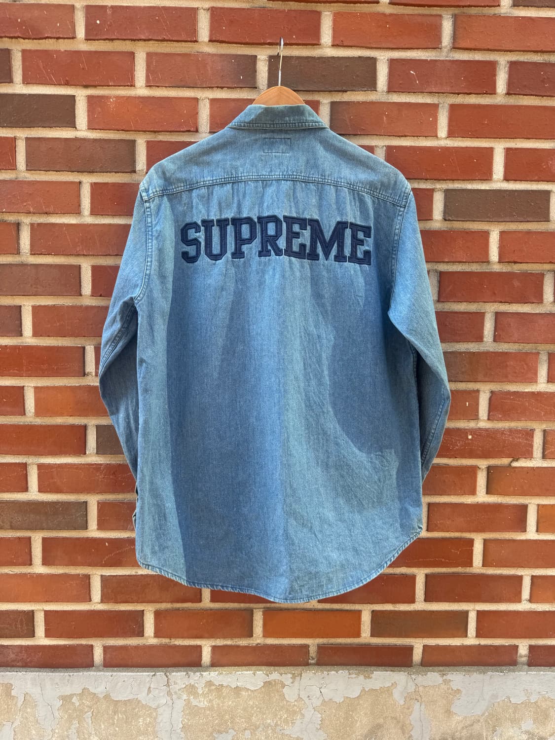 Ss16 슈프림 데님 집업 셔츠 상품이미지2