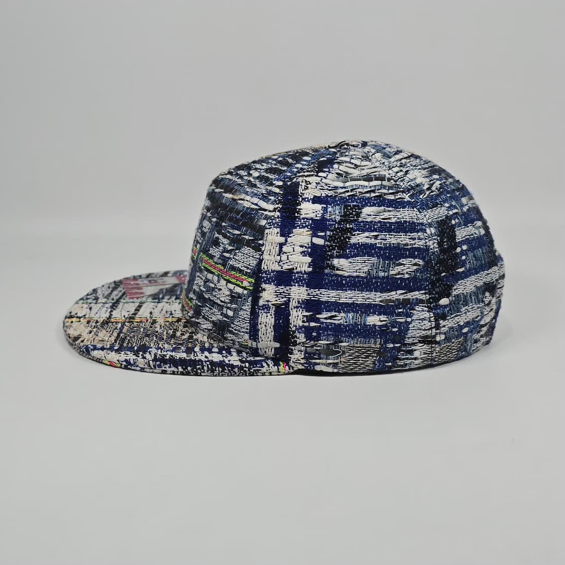 샤넬 블루 멀티 트위드 베이스볼 캡 상품이미지4