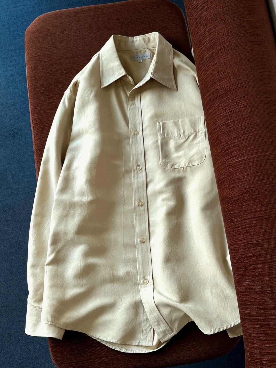 Fake suede fabric L/S shirt 상품이미지3