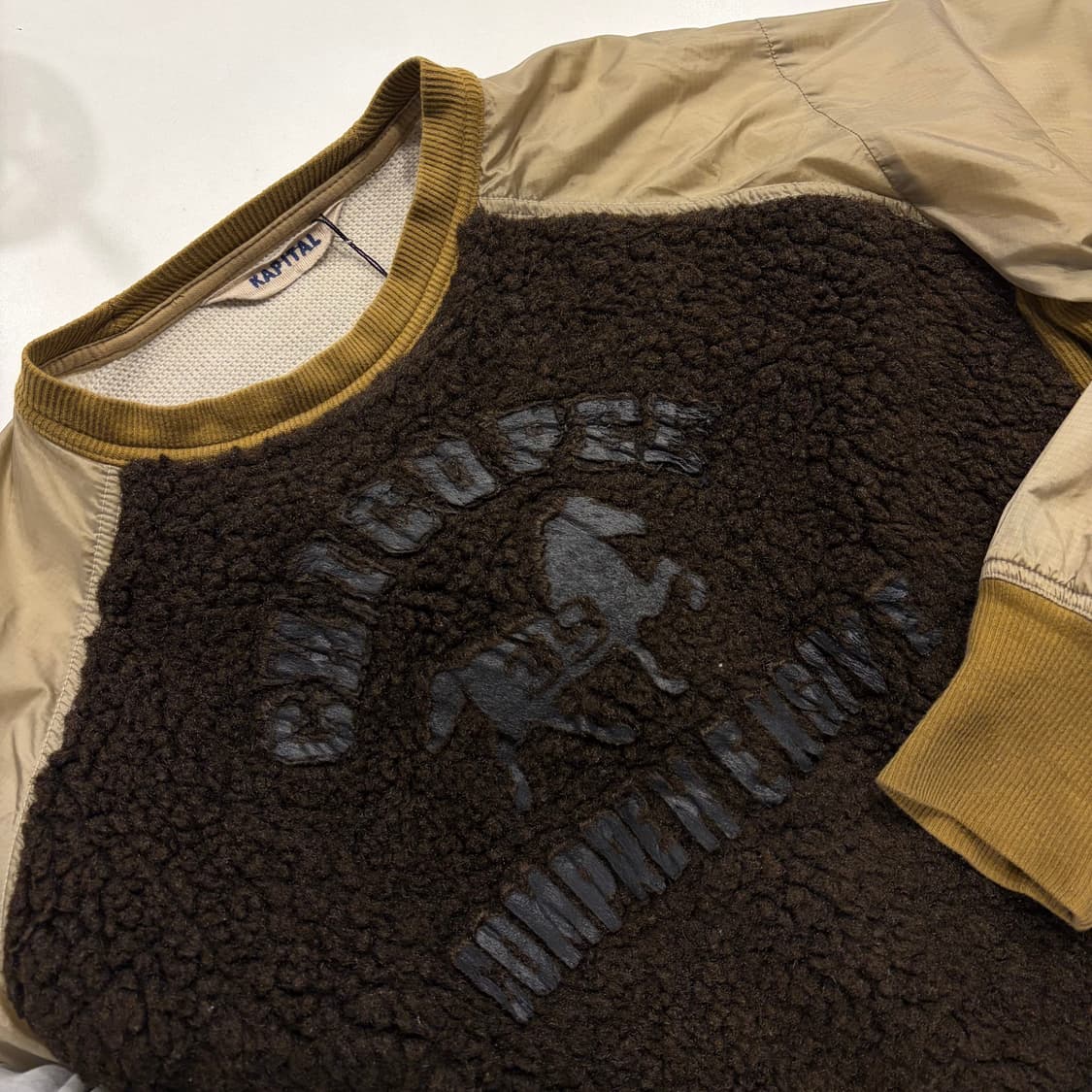 [3] KAPITAL 캐피탈 퍼 그리즐리 빈티지 맨투맨 티셔츠 B608 상품이미지3