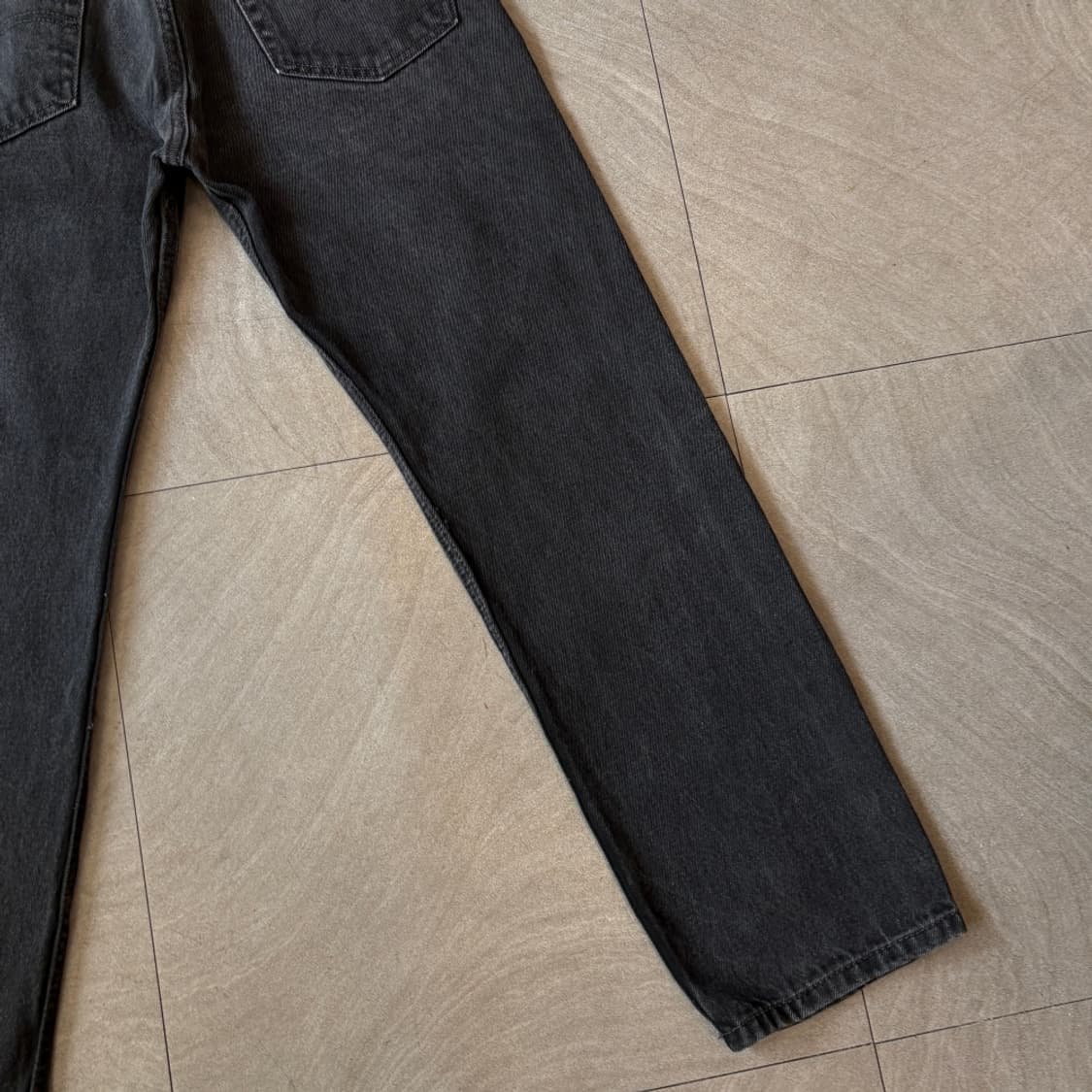리바이스 정품 505 데님 블랙 팬츠  상품이미지8