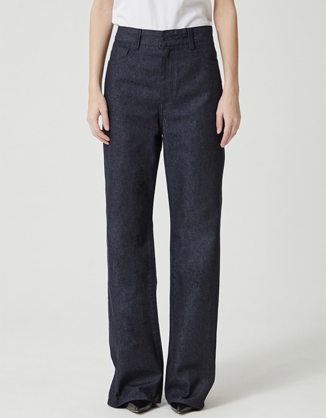 게스 오비로고 프린트 데님 부츠컷 커스텀 상품이미지2