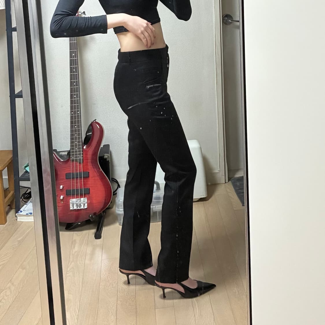 돌체앤가바나 블랙 부츠컷 슬랙스 상품이미지3