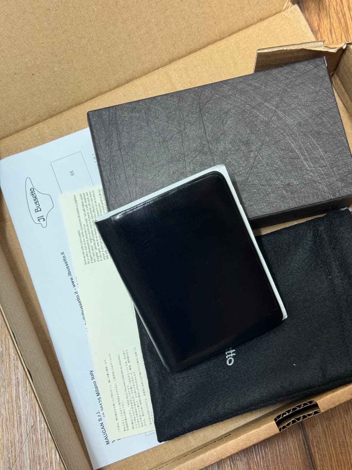 일부세토 블랙 놀로 컬러레더 카드지갑 상품이미지2