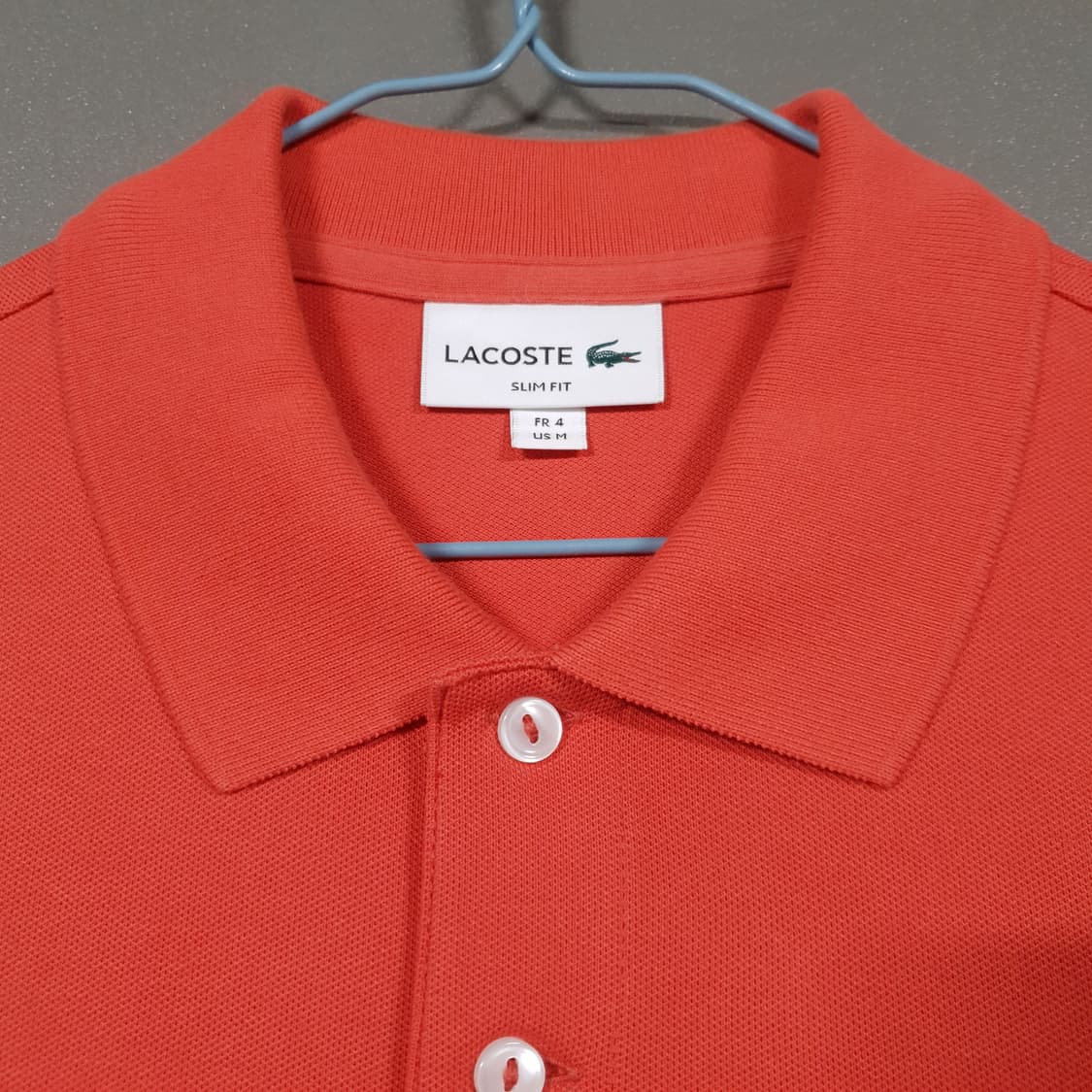 100) 라코스테 신형 21ss 크록 베이직 반팔 카라티 슬림 폴로 셔츠 상품이미지5