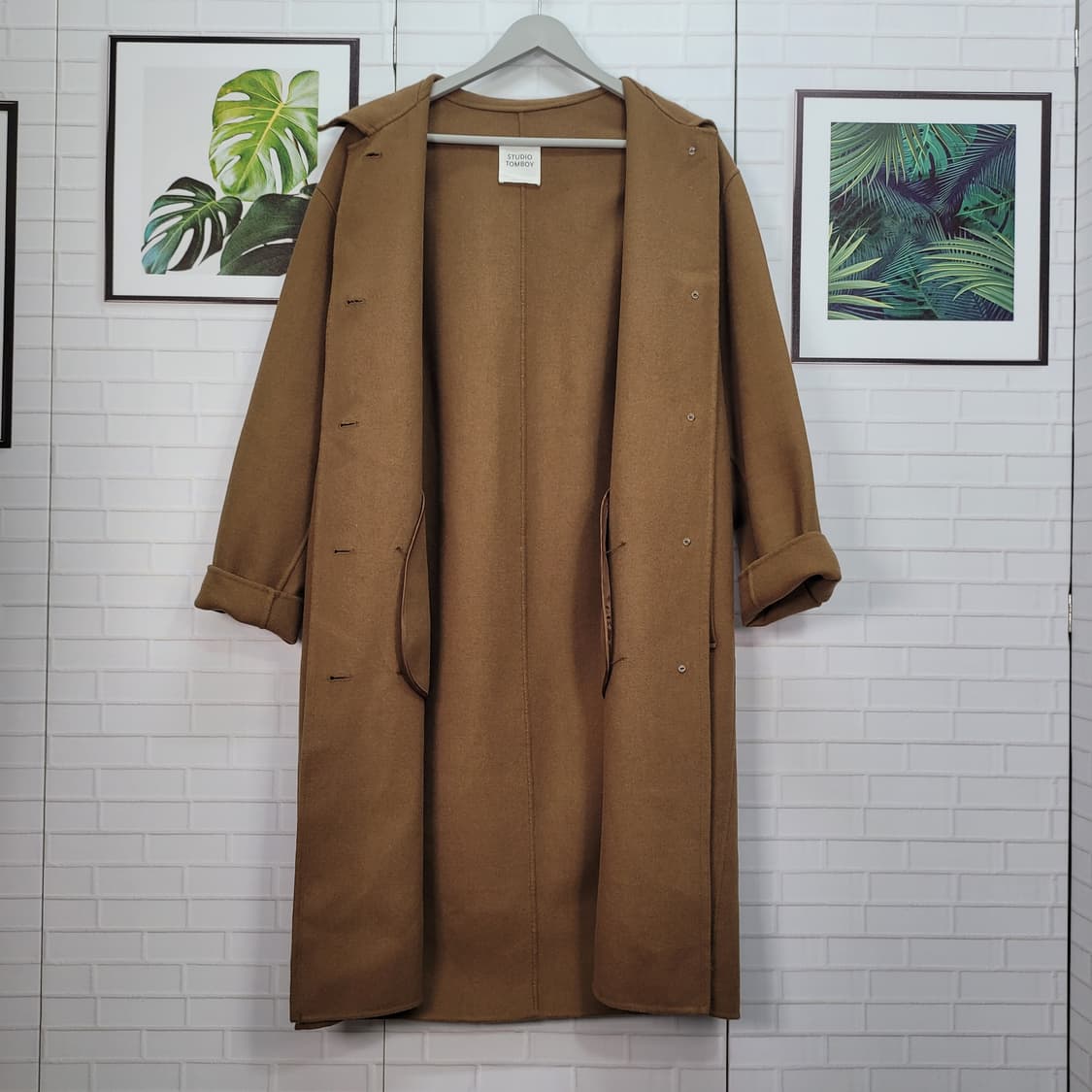 STUDIO TOMBOY 스튜디오톰보이 울 롱코트 자켓 55 66사이즈 상품이미지4